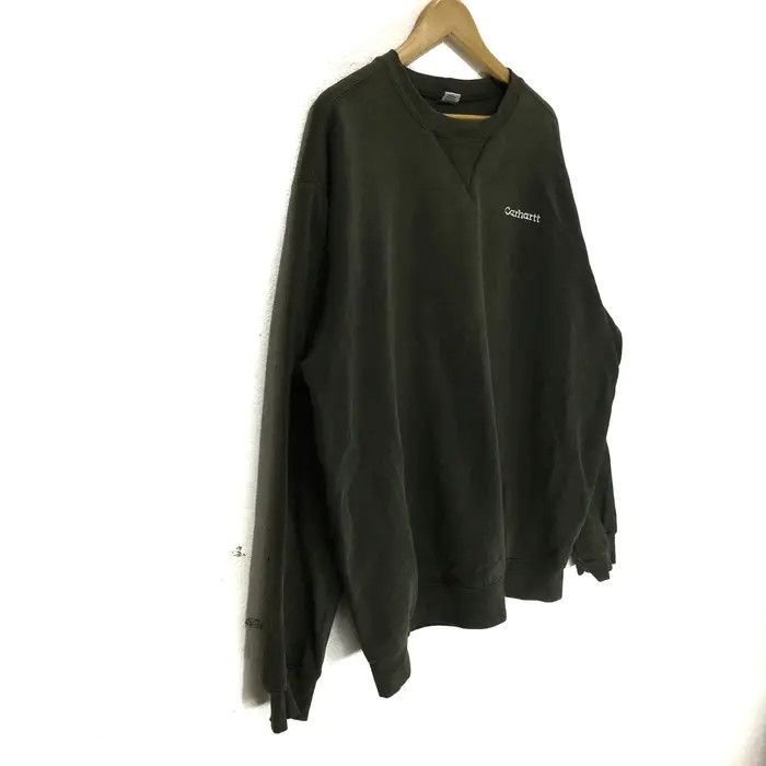 Carhartt Vintage CARHARTT Reverse Weave Embroidered Logo Sweatshirt Size US XL / EU 56 / 4 - 3 Thumbnail