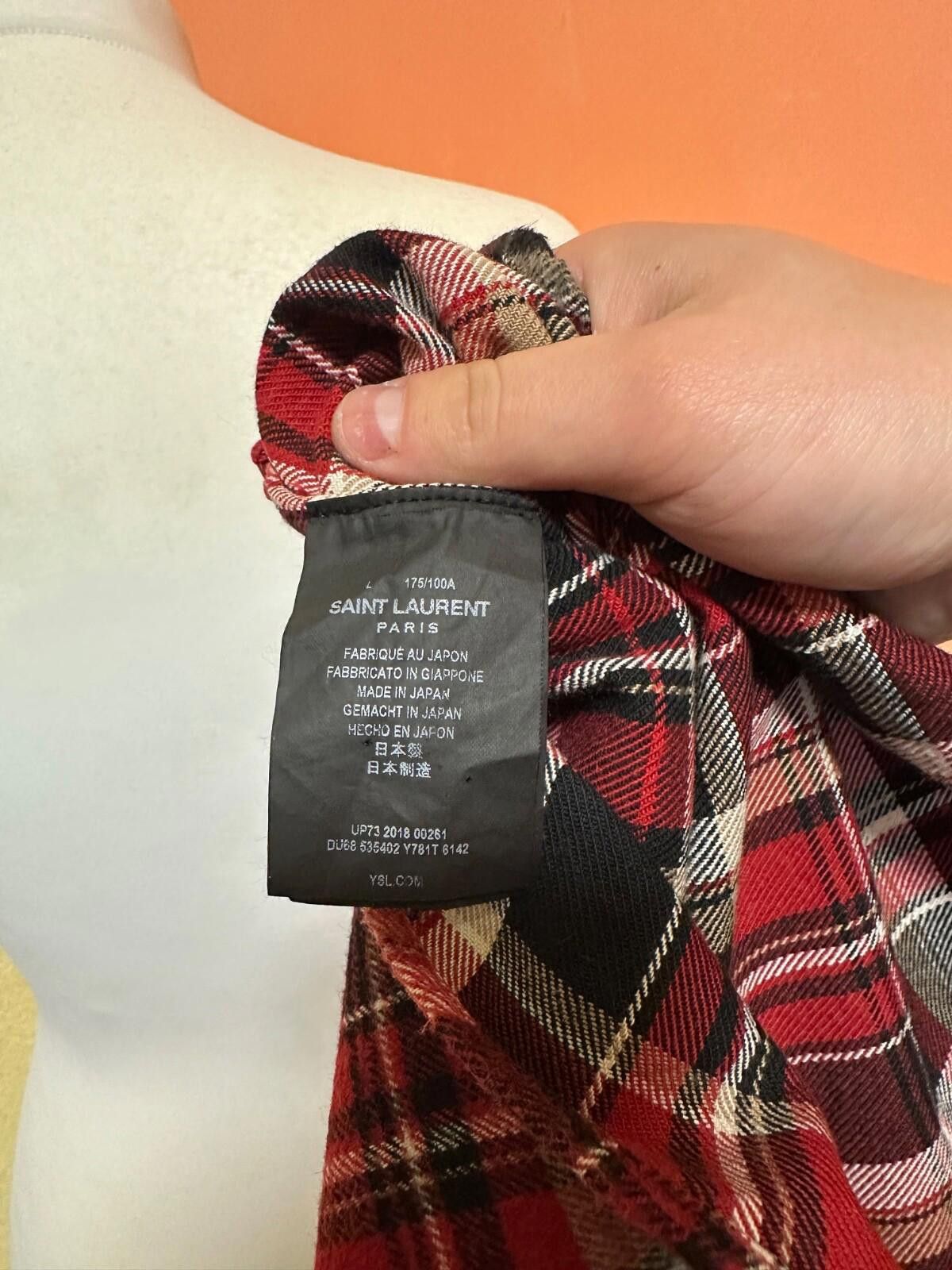 Saint Laurent Paris Saint Laurent Paris SS16 Surf Sound Bleached Raw Hem Flanel Size L / US 10 / IT 46 - 9 Thumbnail