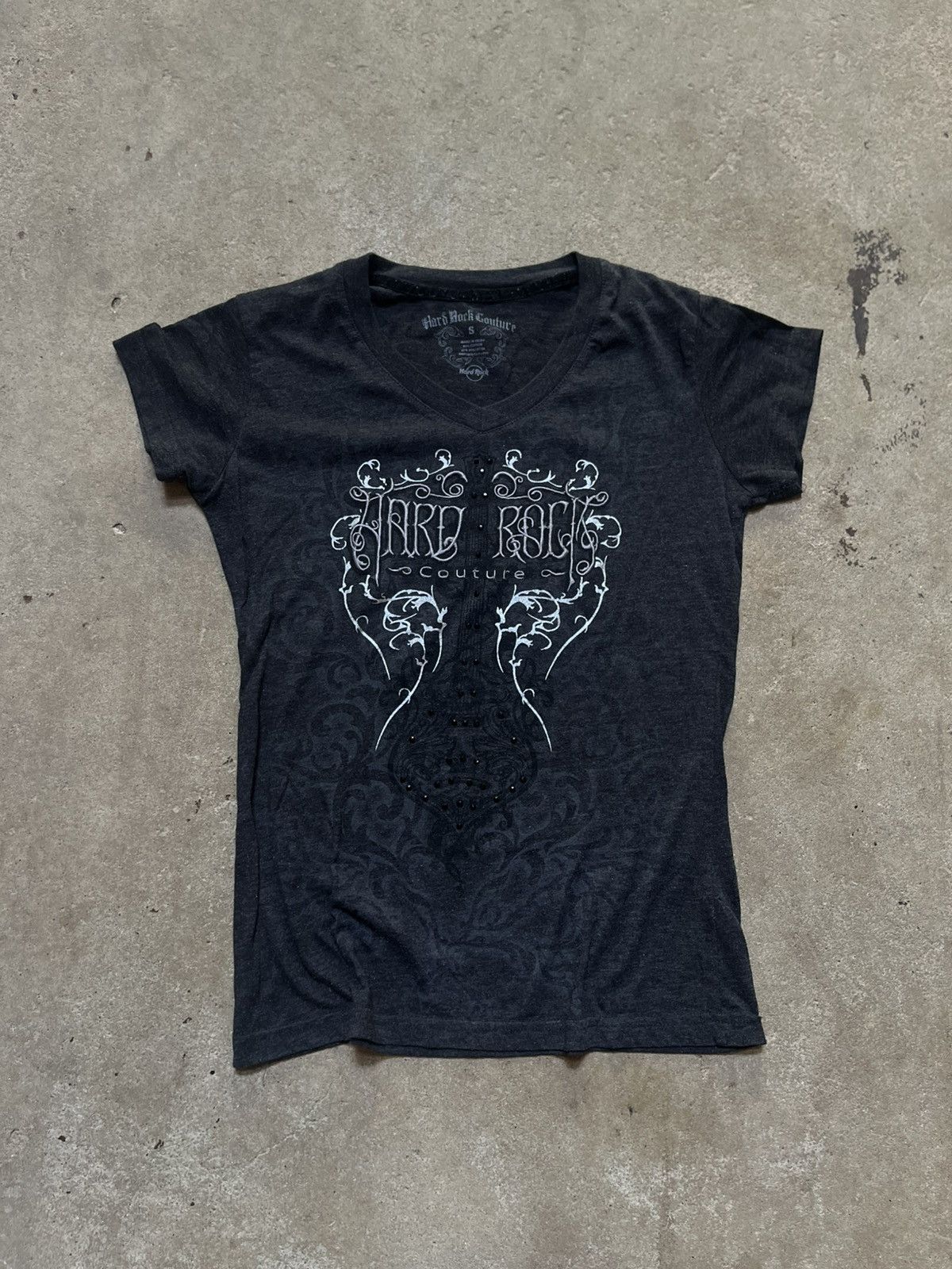 Hard Rock Cafe Cute Vintage Y2K Bedazzled Hard Rock Cafe Indie Punk Tee Size S / US 4 / IT 40 - 2 Thumbnail