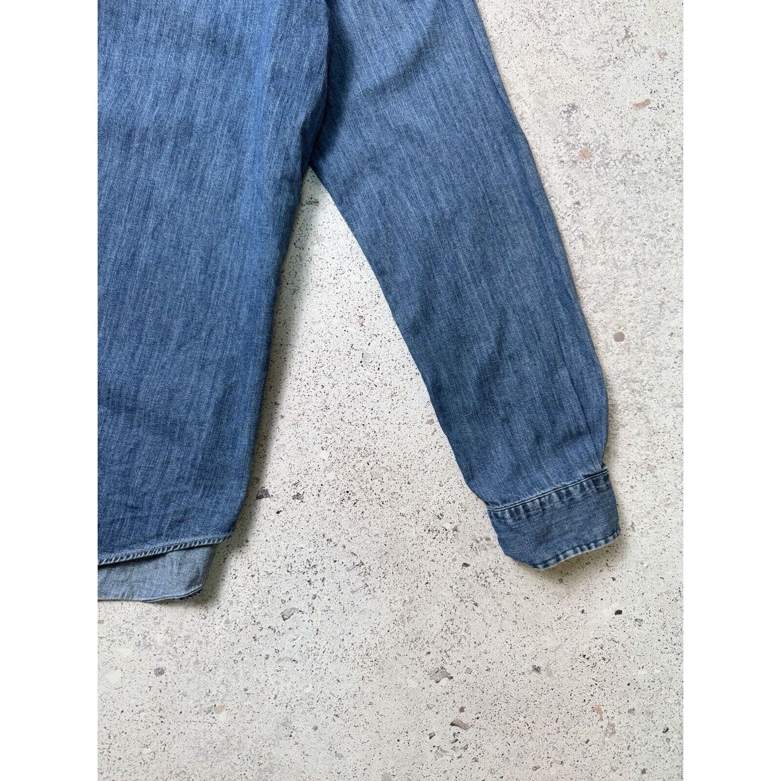 Polo Ralph Lauren Polo Ralph Lauren Denim Long Sleeve Button Up Shirt Size XL Size US XL / EU 56 / 4 - 2 Thumbnail