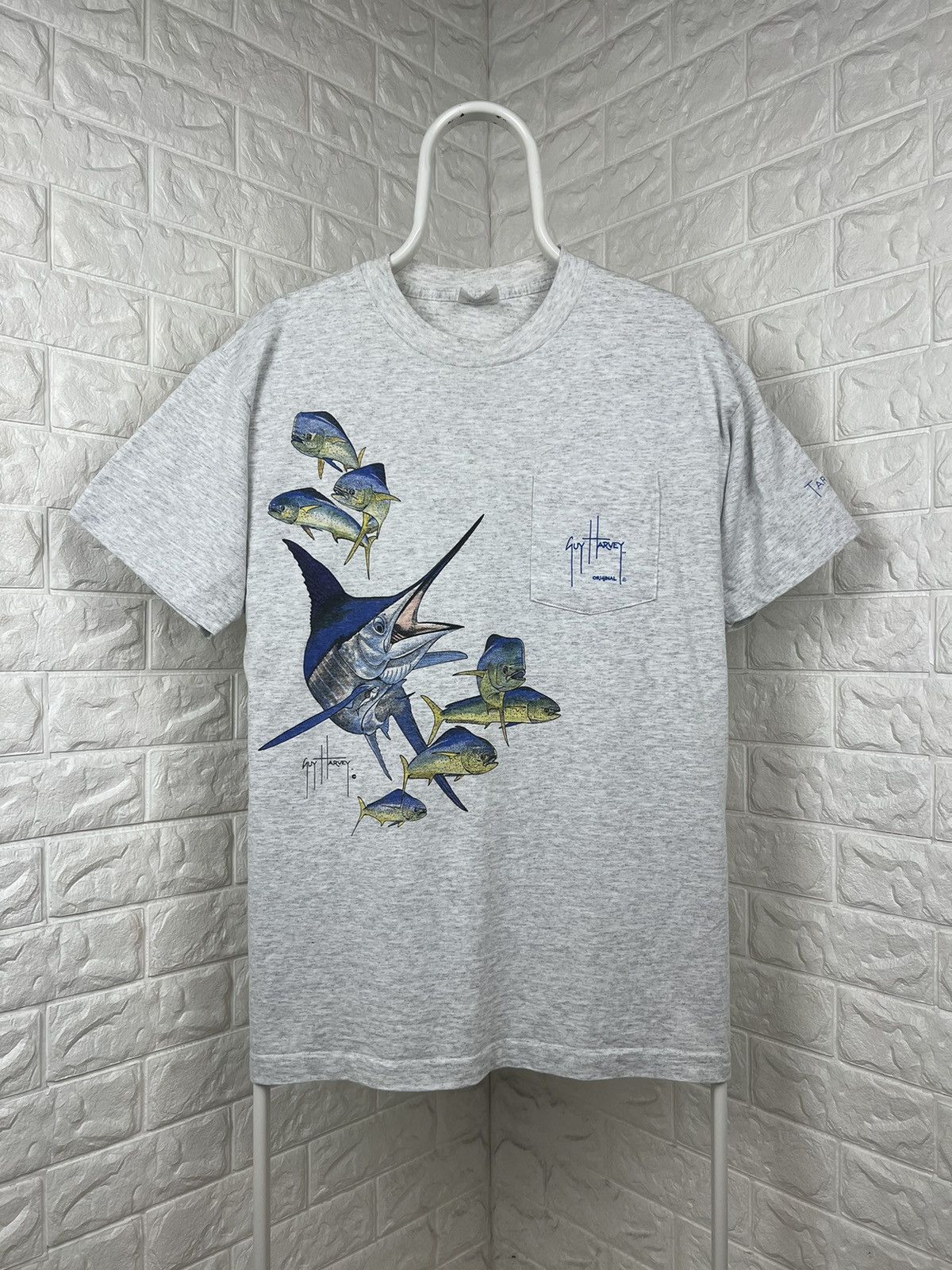 Guy Harvey × Vintage Guy-Harvey Nautical Sealife Fish Artwork Pocket Shirt Size US M / EU 48-50 / 2 - 2 Thumbnail