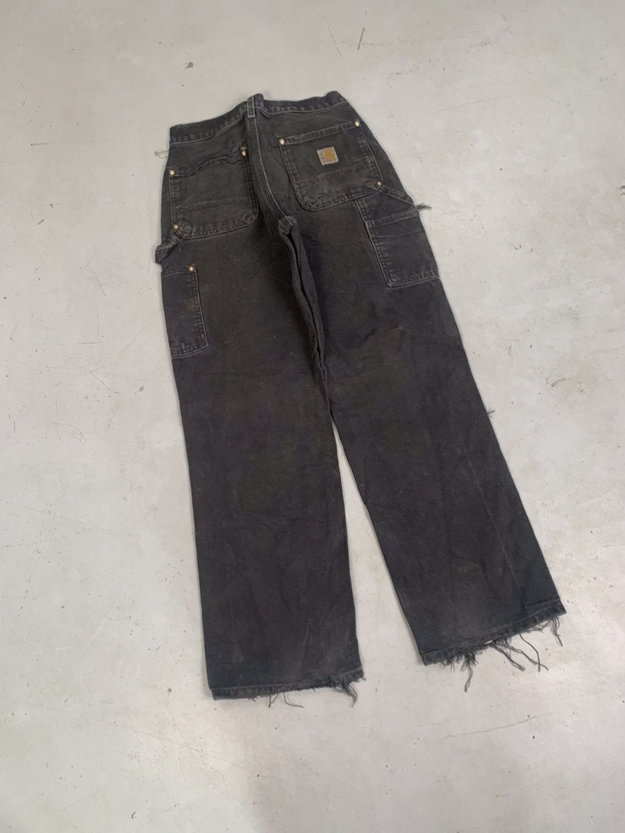 Carhartt Vintage faded Carhartt b01 BLK double knee denim Size US 30 / EU 46 - 8 Thumbnail