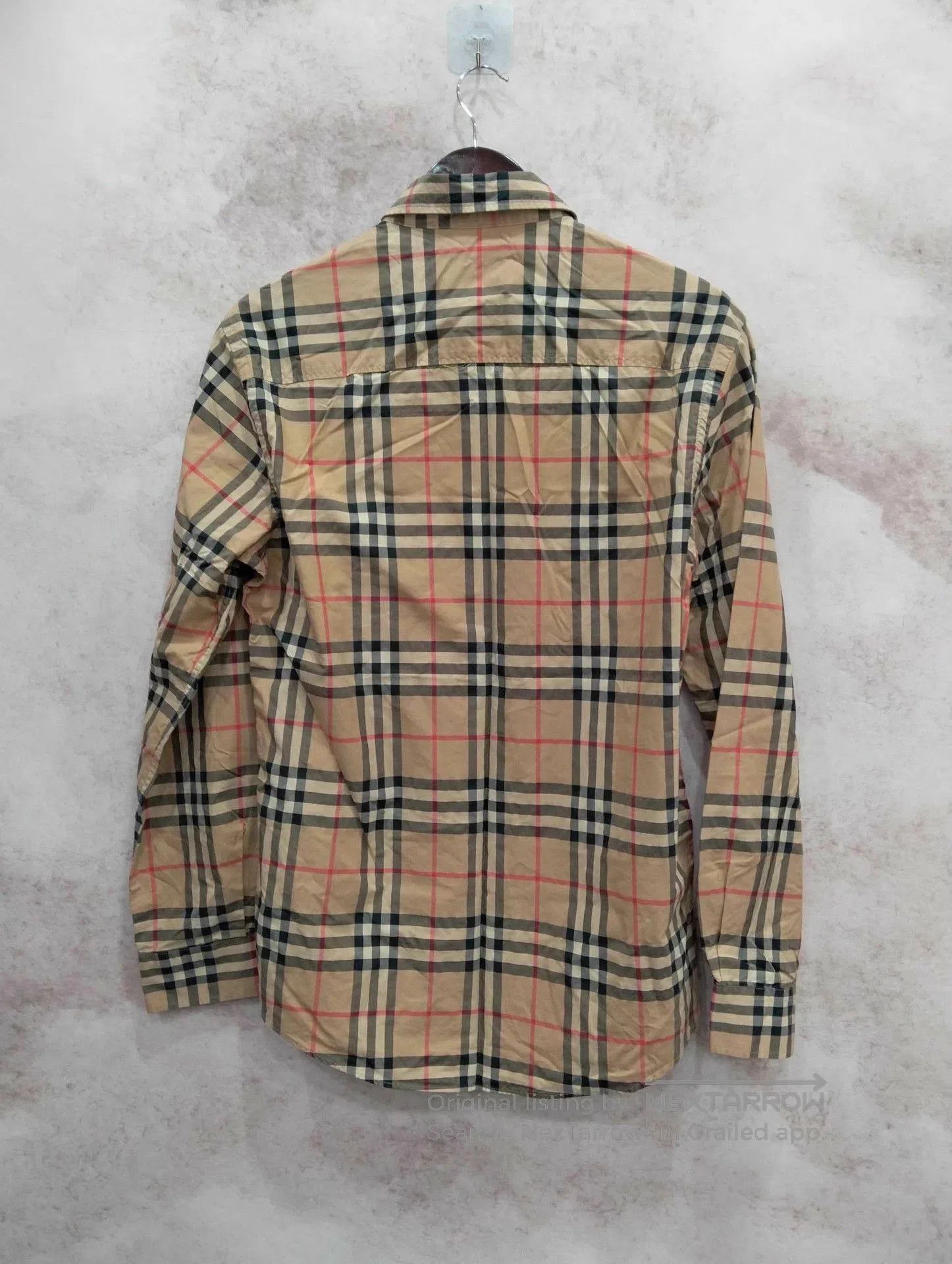 Burberry Beige Plaid Long Sleeve Button-Up Shirt S. Size US S / EU 44-46 / 1 - 2 Thumbnail