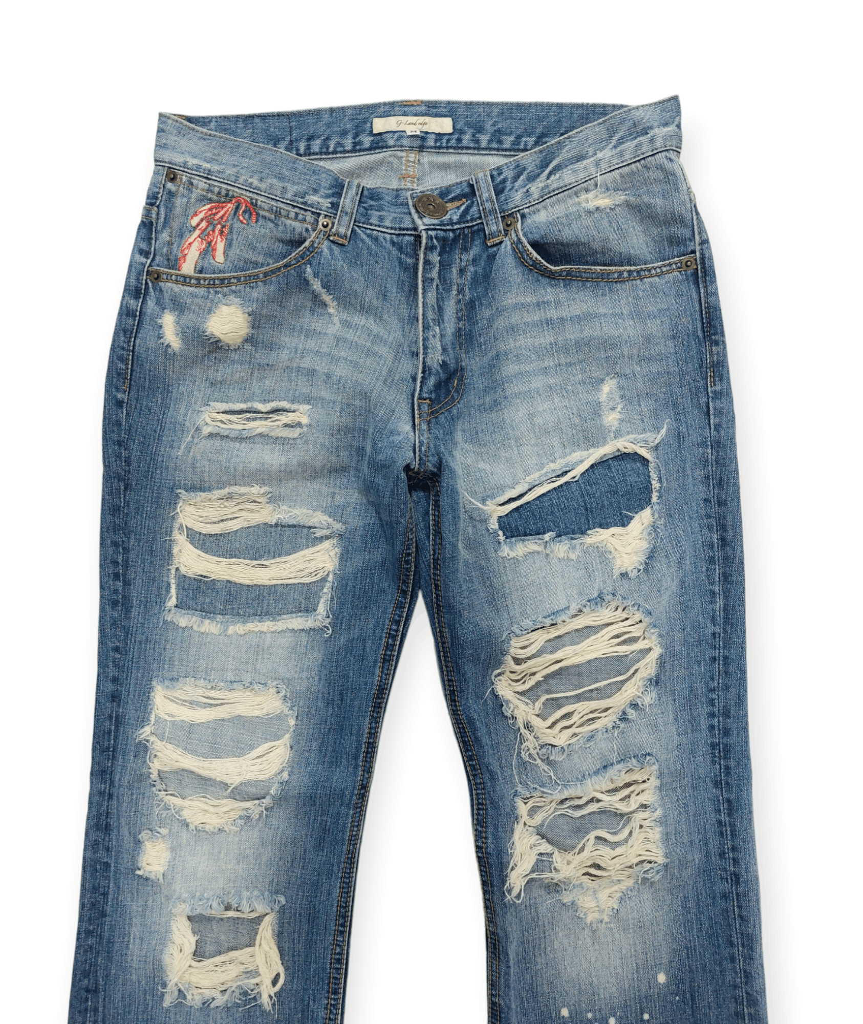 Other G-Land Edge Ripped Kurt Cobain Style Denim Size US 30 / EU 46 - 2 Thumbnail
