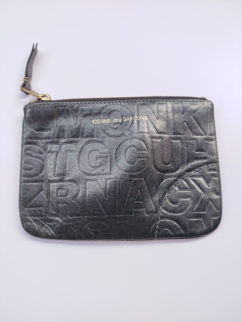 Comme des Garcons Comme des Garçons black leather coin purse/small zip pouch. Size ONE SIZE - 2 Thumbnail