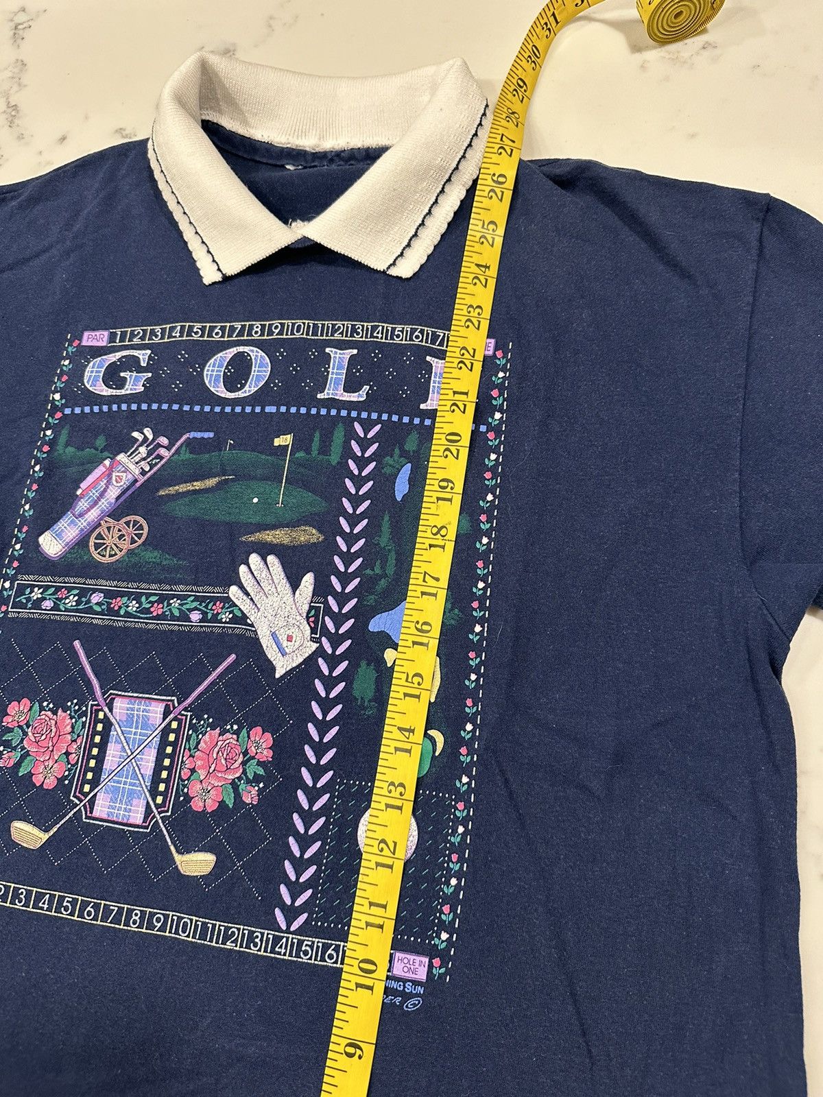 Vintage Vintage 90s Golf Graphic Collared T-Shirt Size Medium USA Size US M / EU 48-50 / 2 - 7 Thumbnail