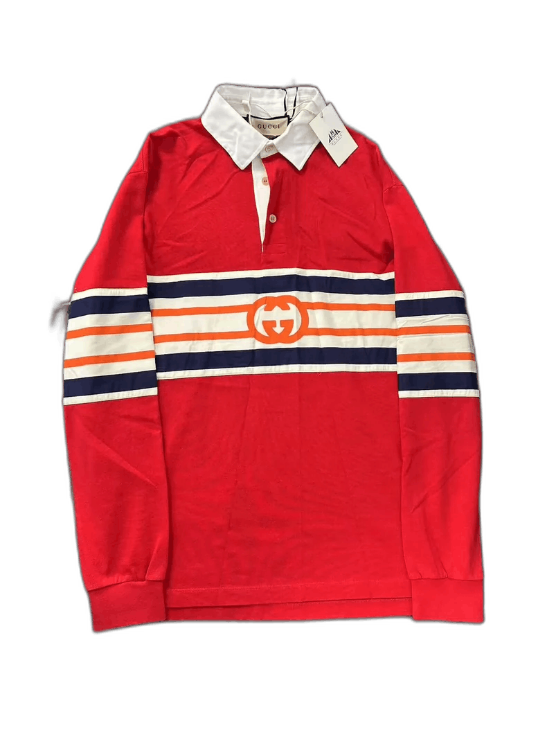 Gucci GUCCI Double G Knit Cotton Polo Shirt Size US S / EU 44-46 / 1 - 1 Thumbnail