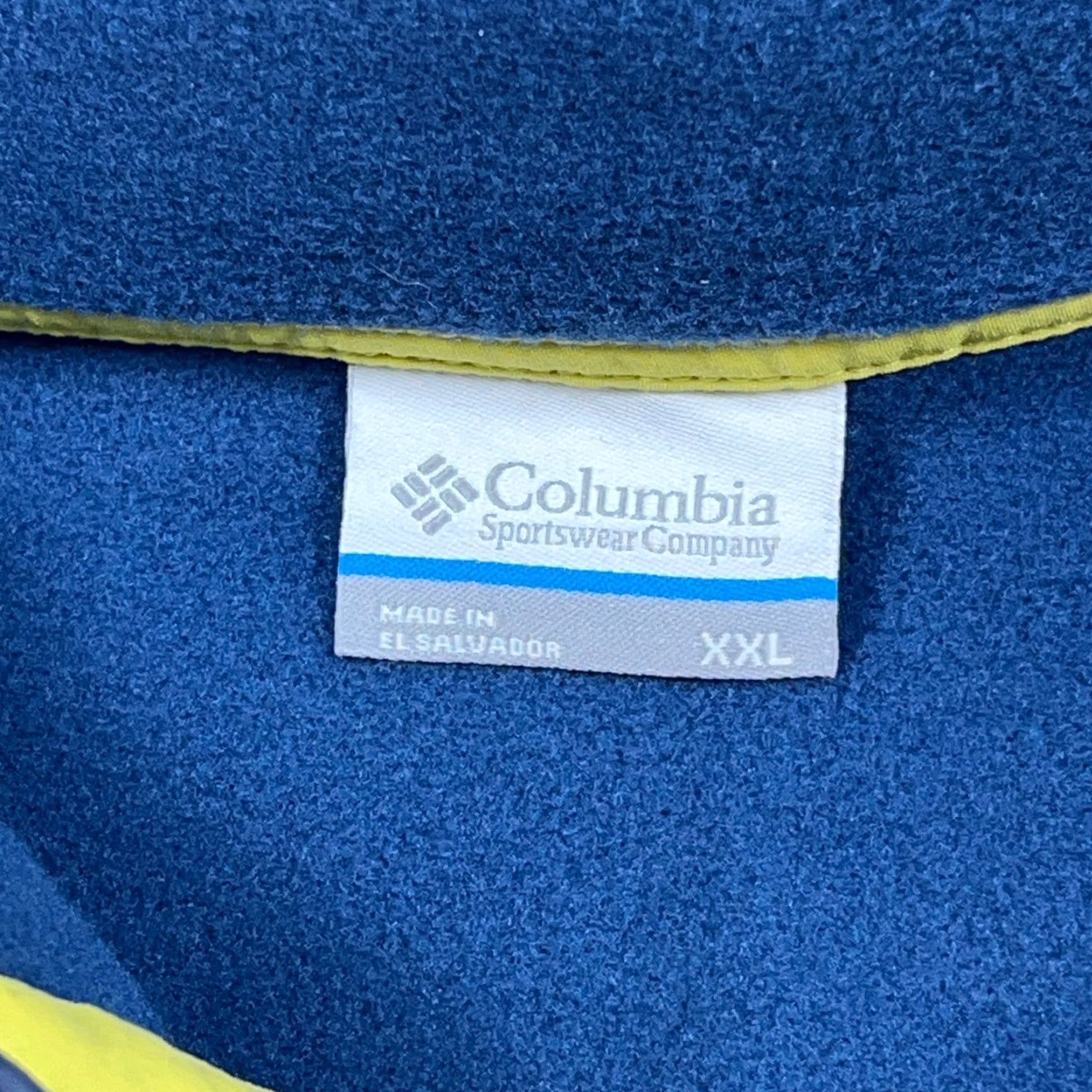Vintage Columbia Sweater Men 2XL Fleece Pullover Blue Solid Logo Harborside Embroidered Casual Modern Outdoor Golf Vintage: No Size US XXL / EU 58 / 5 - 6 Thumbnail