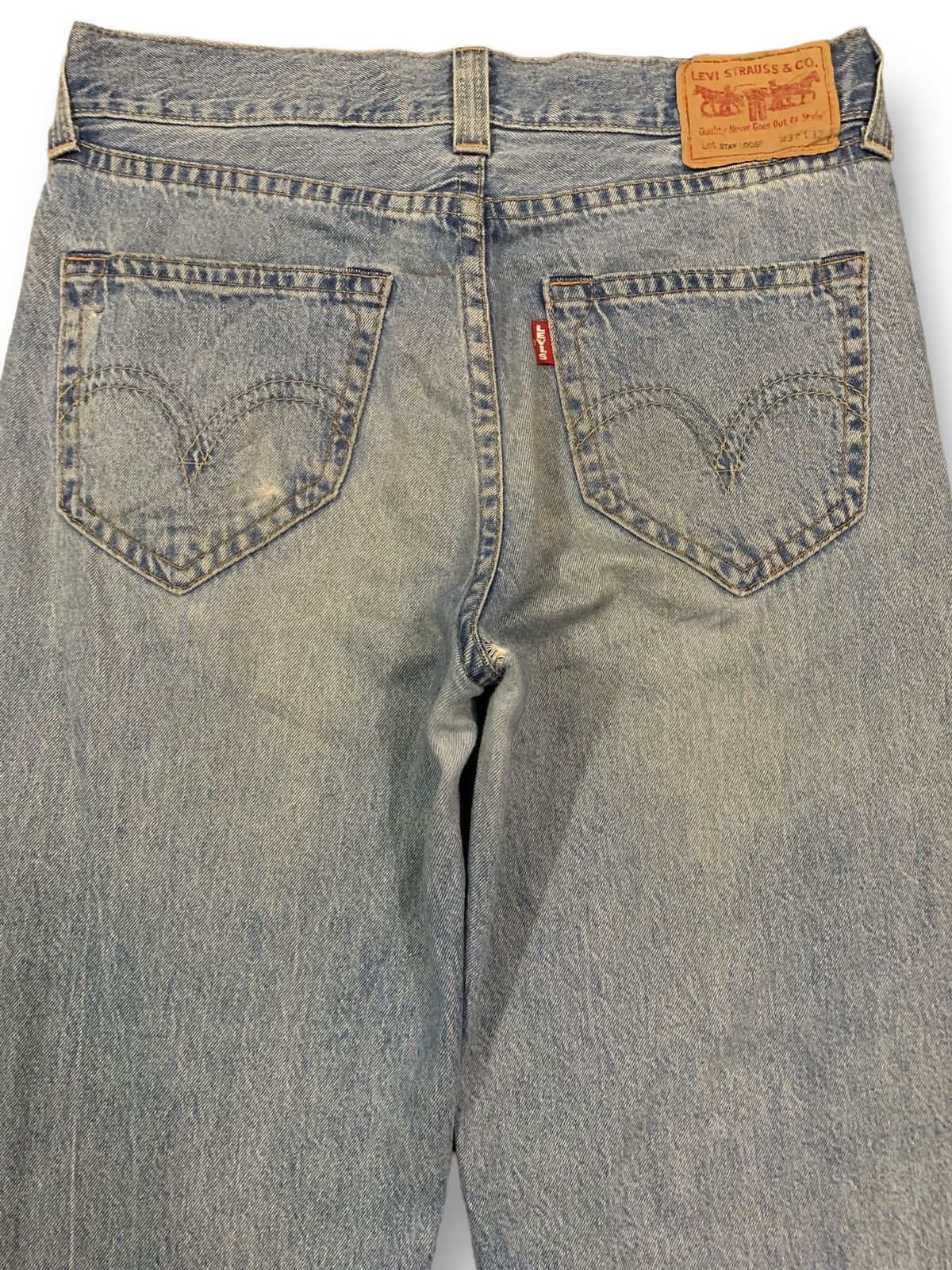 Levi's Vintage Clothing Vintage Y2K Levis Big E Stay Loose Straight Blue Wash Jeans Size US 34 / EU 50 - 11 Thumbnail