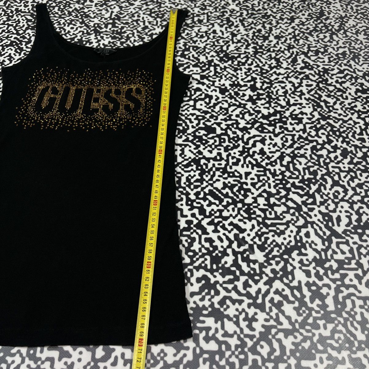 Guess Vintage Y2K GUESS Rhinestones Logo Sexy Retro Style Tank Top Size L / US 10 / IT 46 - 8 Thumbnail