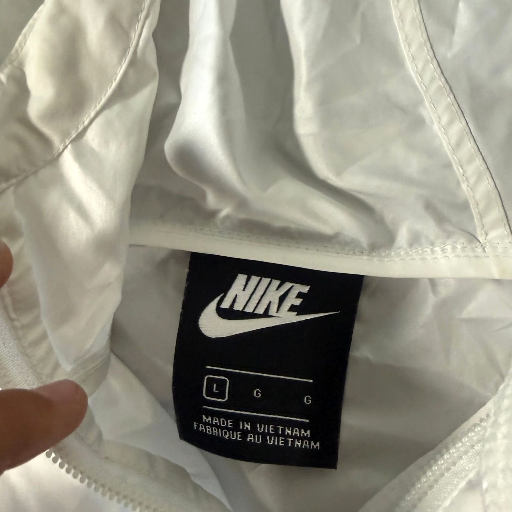 Nike VINTAGE Nike Black White Lightweight Golf Zip Hoodie Windbreaker Jacket L Women Size L / US 10 / IT 46 - 3 Thumbnail