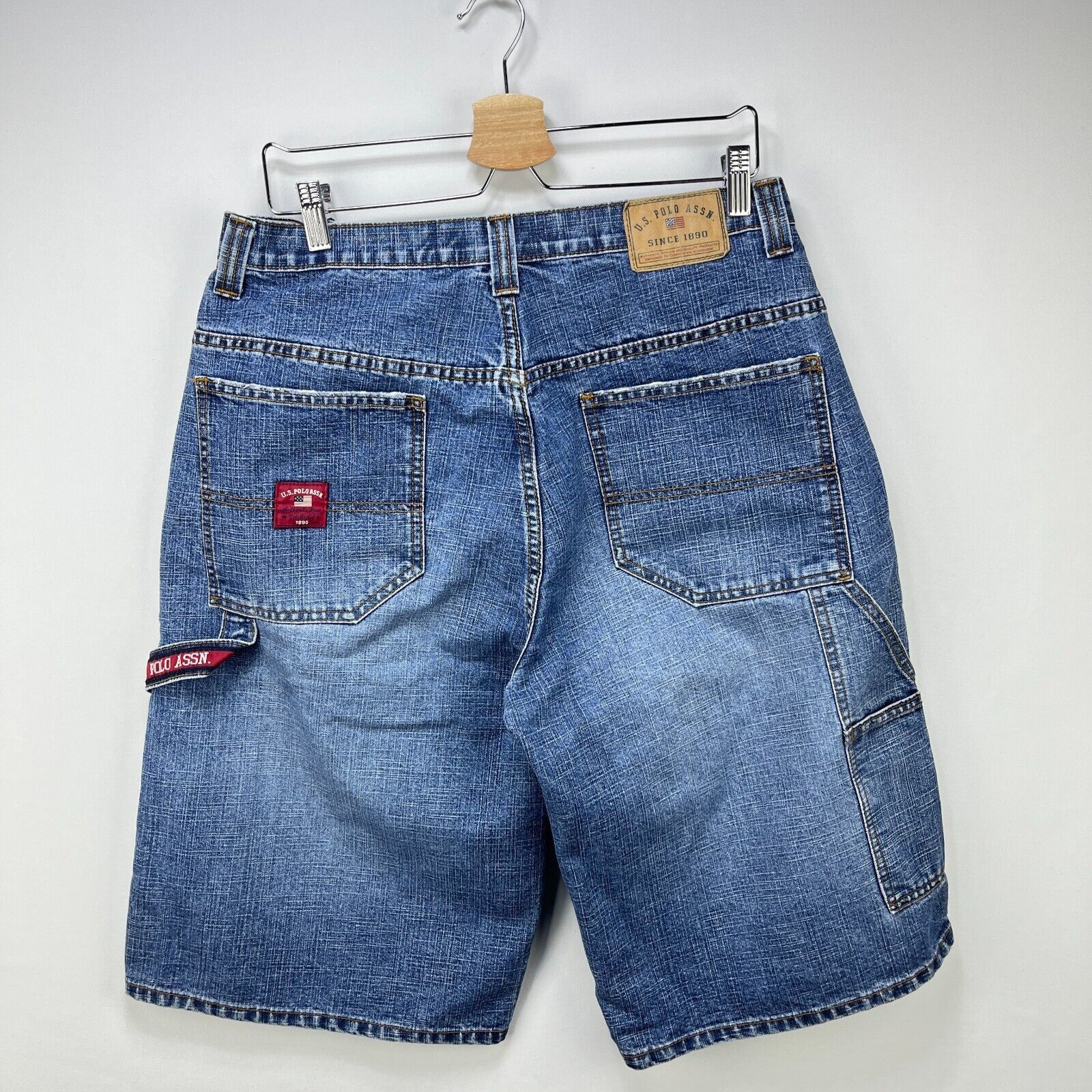 Vintage Vintage Y2K US Polo Assn Baggy Denim Shorts 34 USPA Jorts Size US 34 / EU 50 - 1 Thumbnail