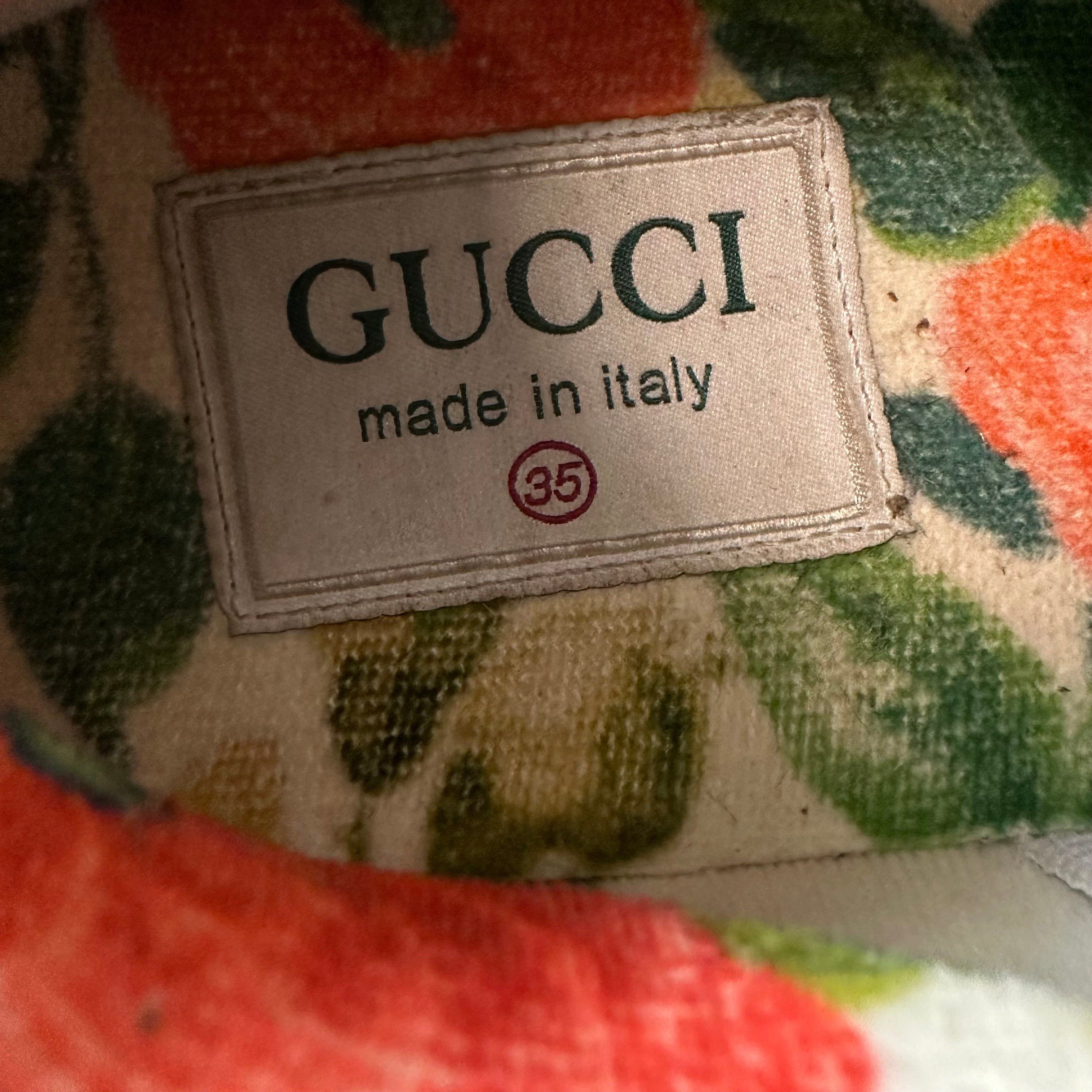 Gucci Gucci Ultrapace Silver Glitter Sneaker Sz 4 (35) Size US 5 / EU 37 - 6 Thumbnail