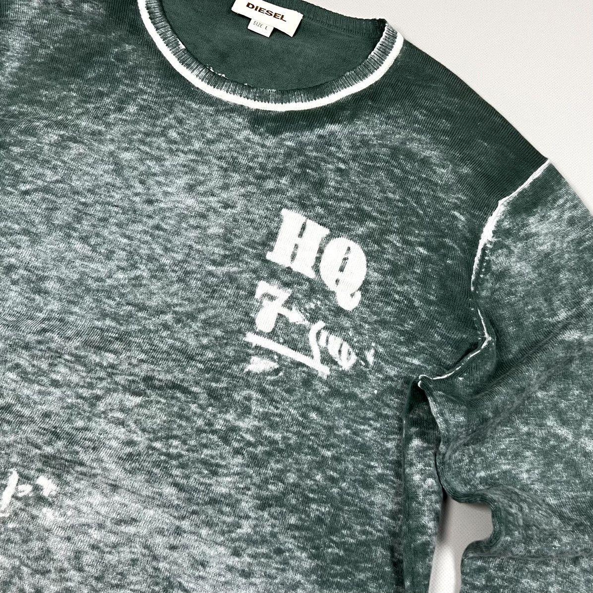 Diesel Rare Vintage Diesel Logo Cotton Casual Sweatshirt Size L Size US L / EU 52-54 / 3 - 6 Thumbnail