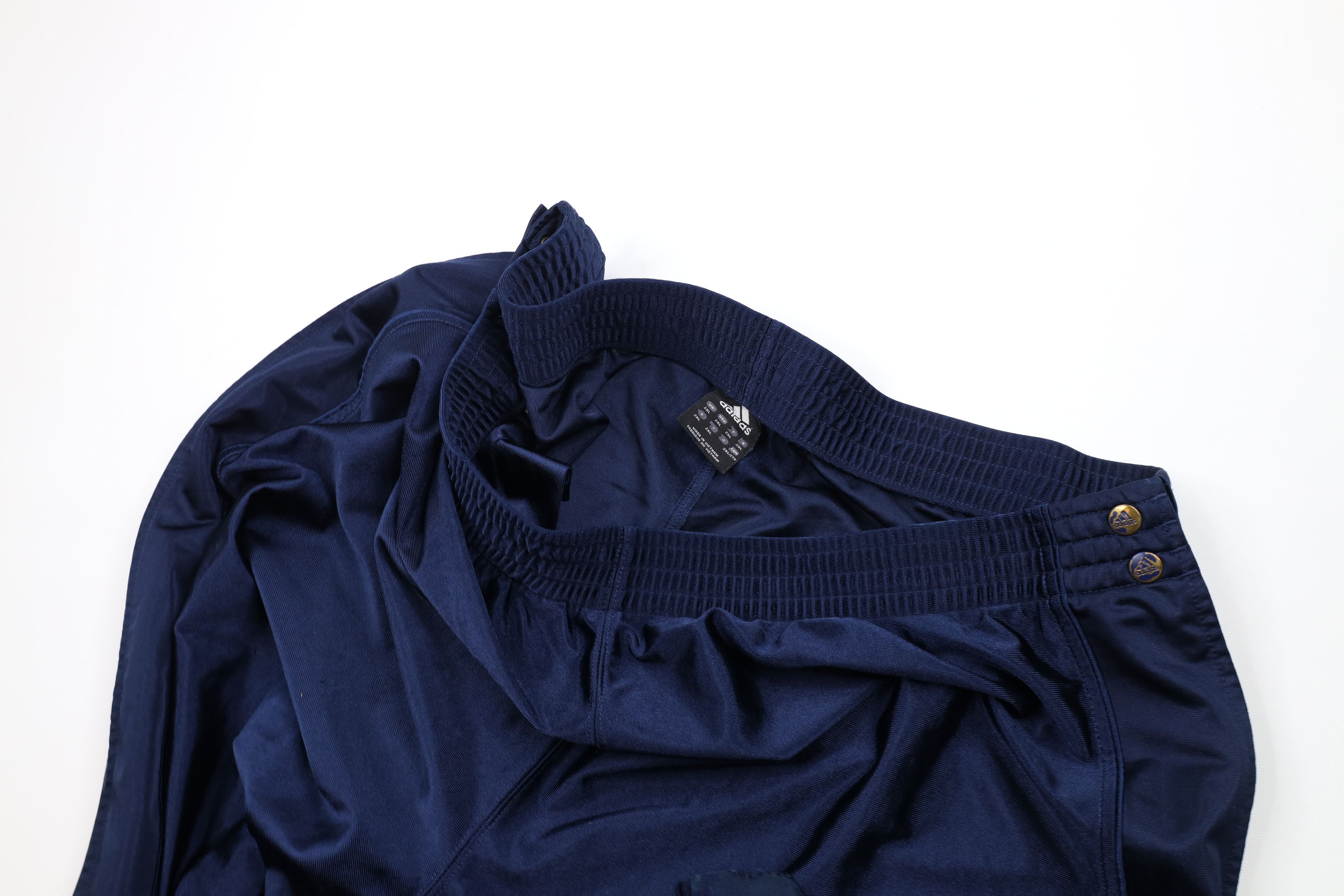Adidas × Vintage Vtg Y2K 2003 Adidas Spell Out Wide Leg Tearaway Sweatpants Size US 40 / EU 56 - 7 Thumbnail