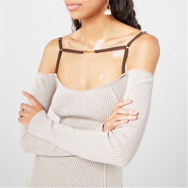 Jacquemus o1g2r1mq1024 Dress in White Size M / US 6-8 / IT 42-44 - 3 Thumbnail