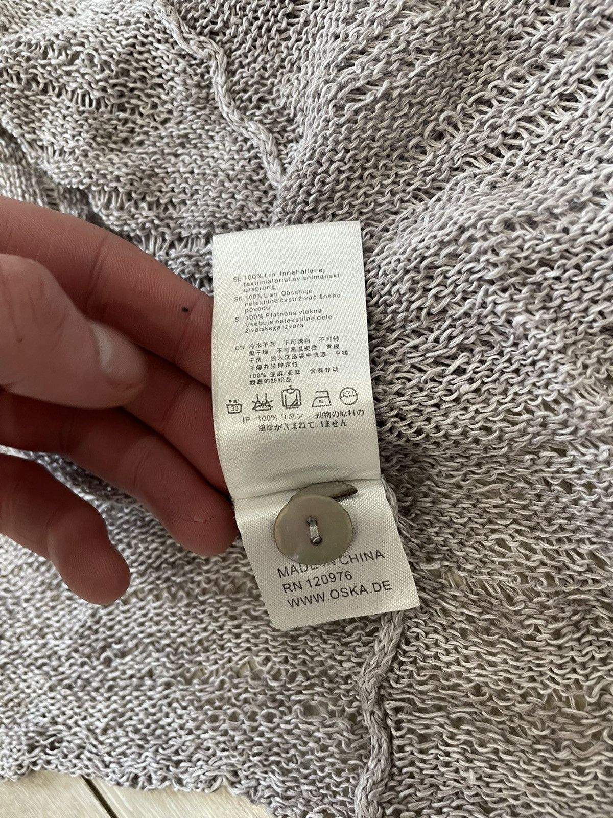 Japanese Brand OSKA Open Knit pullover cardigan Size 3 Size ONE SIZE - 8 Thumbnail