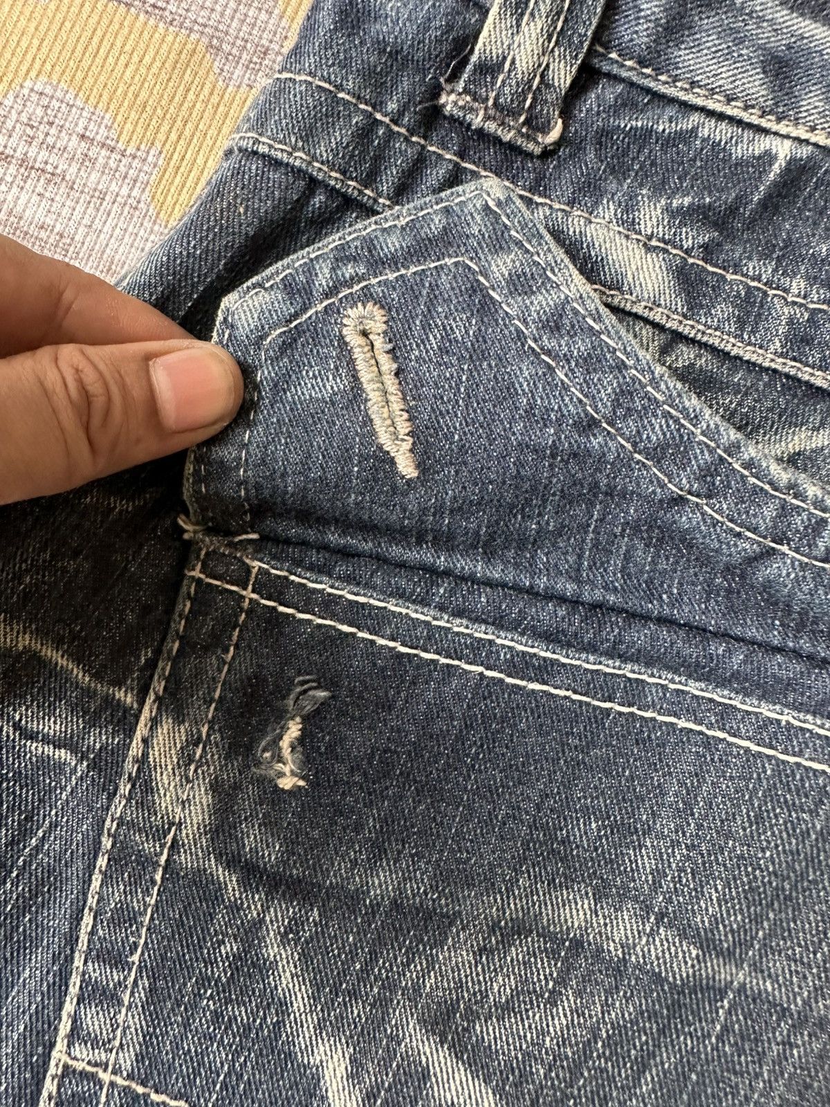 Japanese Brand Tommorow Claw Marks Patches Design Denim Size US 32 / EU 48 - 21 Thumbnail