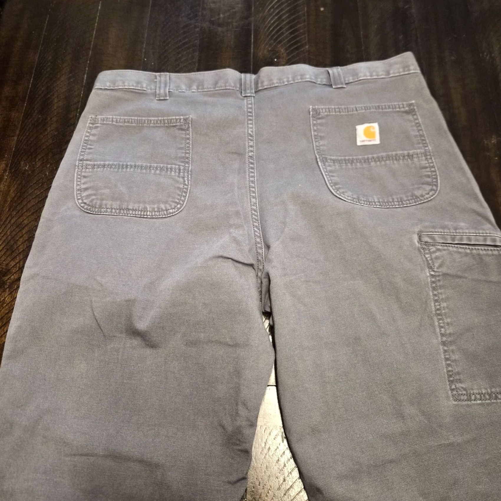 Carhartt Carhartt Rugged Flex Pants Adult 42x32 Gray Canvas Relaxed Fit Workwear G147 Size US 42 / EU 58 - 6 Thumbnail