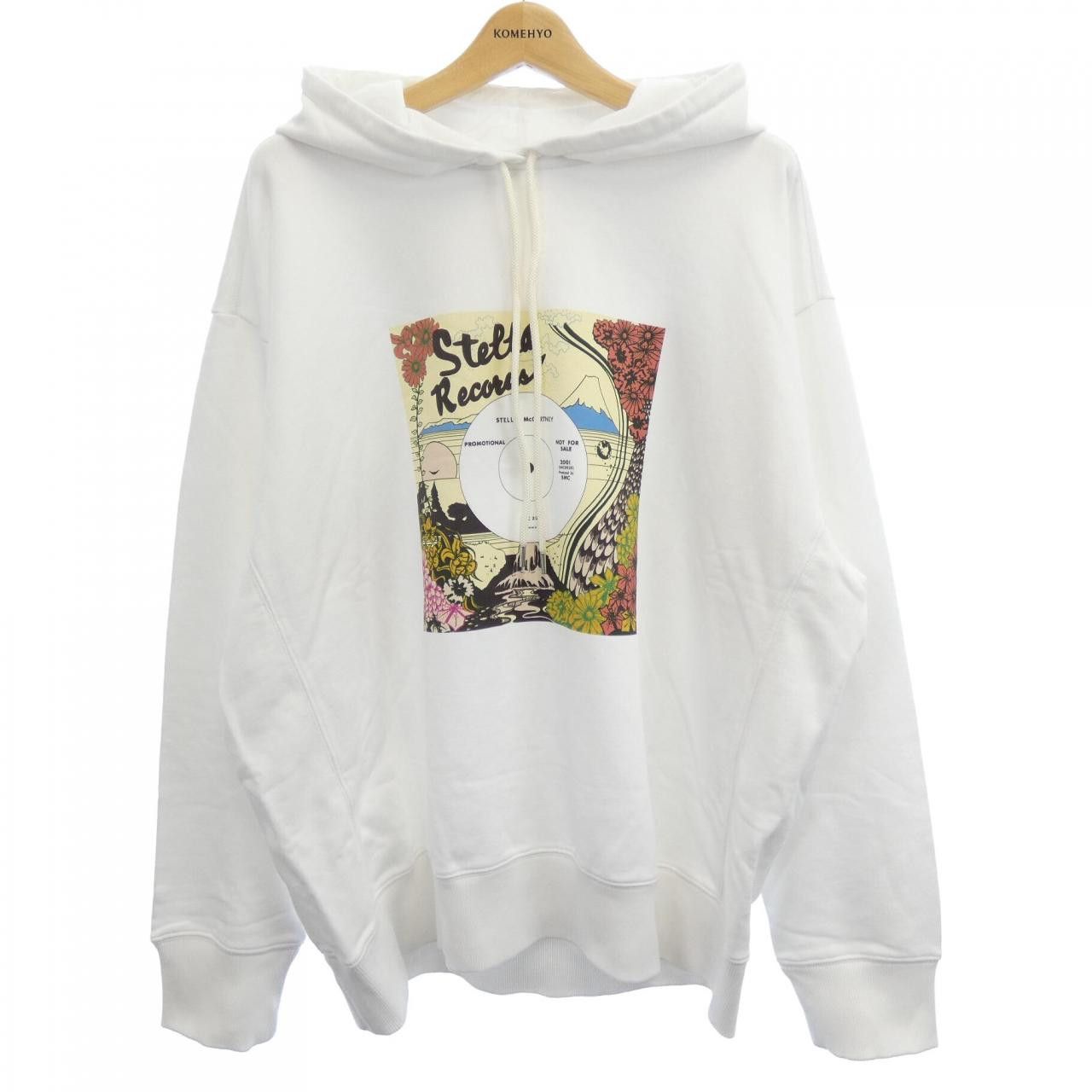 Stella McCartney Stella Mccartney Stella McCartney Record Hoodie Hoodie Cotton Sweatshirts & Hoodies DUTY FREE for USA Size ONE SIZE - 1 Thumbnail