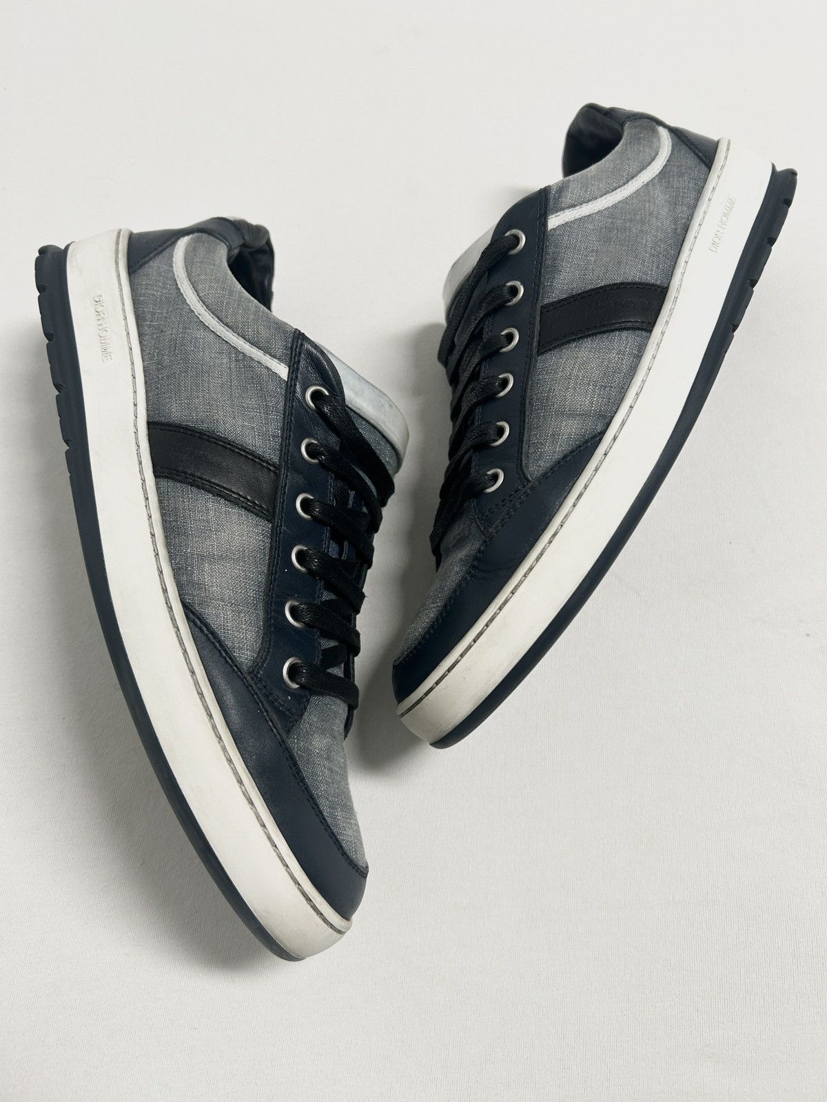 Dior SS2011 Low-Top Leather Panel Sneakers Size US 7.5 / EU 40-41 - 2 Thumbnail