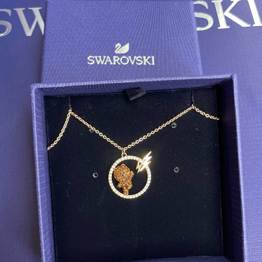 Swarovski Swarovski Line Friends Skateboard Pendant Brown Necklace Size ONE SIZE - 5 Thumbnail