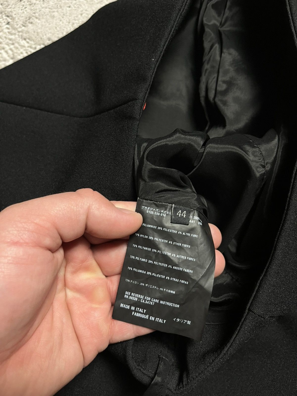 Prada × Vintage Prada Black Wool Blend Pencil Skirt Made in Italy Size 44 Size 30" / US 8 / IT 44 - 9 Thumbnail