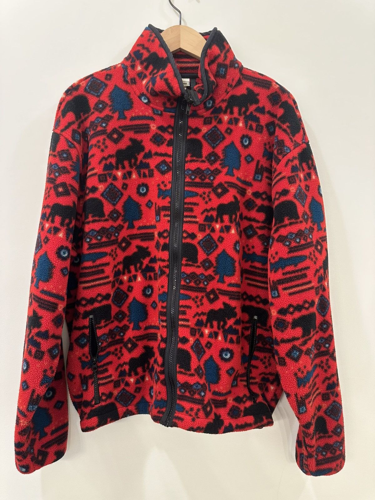 L.L. Bean Vintage LL Bean Zip Up Animal Southwestern Fleece Large Size US L / EU 52-54 / 3 - 1 Thumbnail