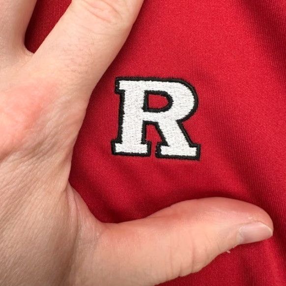 Adidas adidas Rutgers Scarlet Knights Mens Polo Shirt Large Red Short Sleeve Rugby Logo Football Golf Shirt Mens Large Red Adidas Size US L / EU 52-54 / 3 - 6 Thumbnail