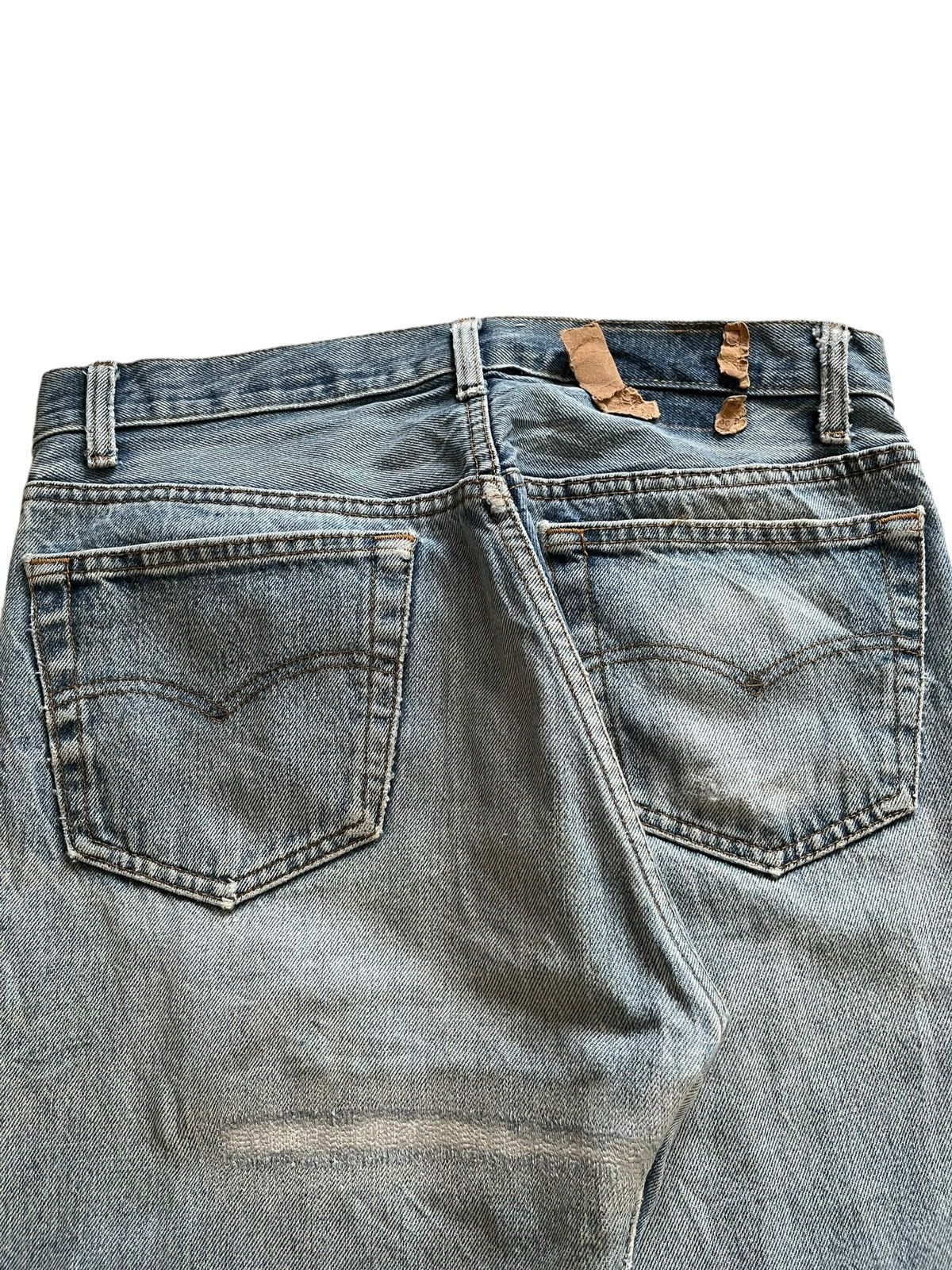 Levi's × Levi's Vintage Clothing Vintage 80s Levis 501 Blue Wash Distressed Loose Jeans Size US 31 - 8 Thumbnail