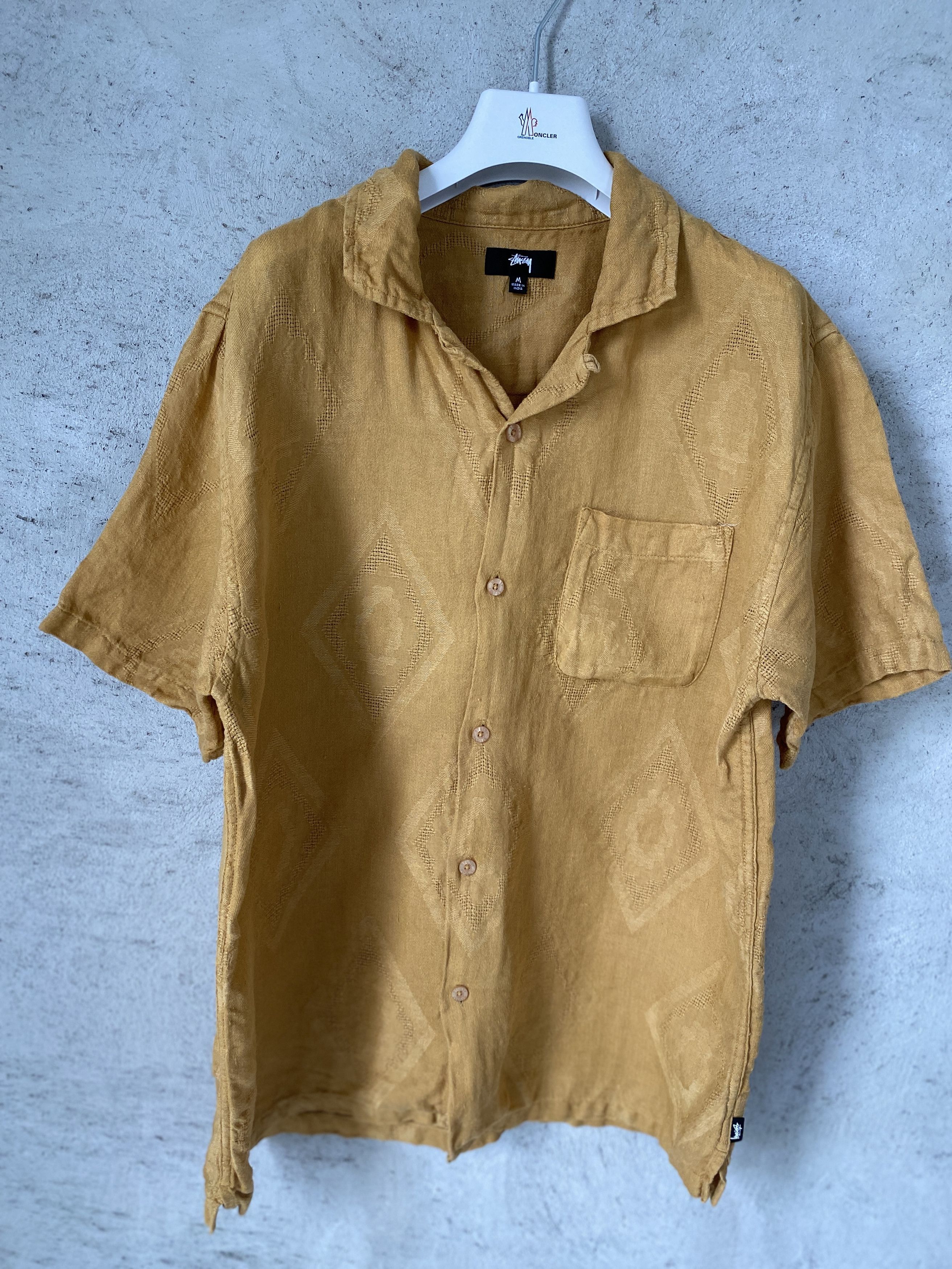 Stussy Stussy Diamon Jacquard Linen short sleeve shirt Size US M / EU 48-50 / 2 - 1 Thumbnail