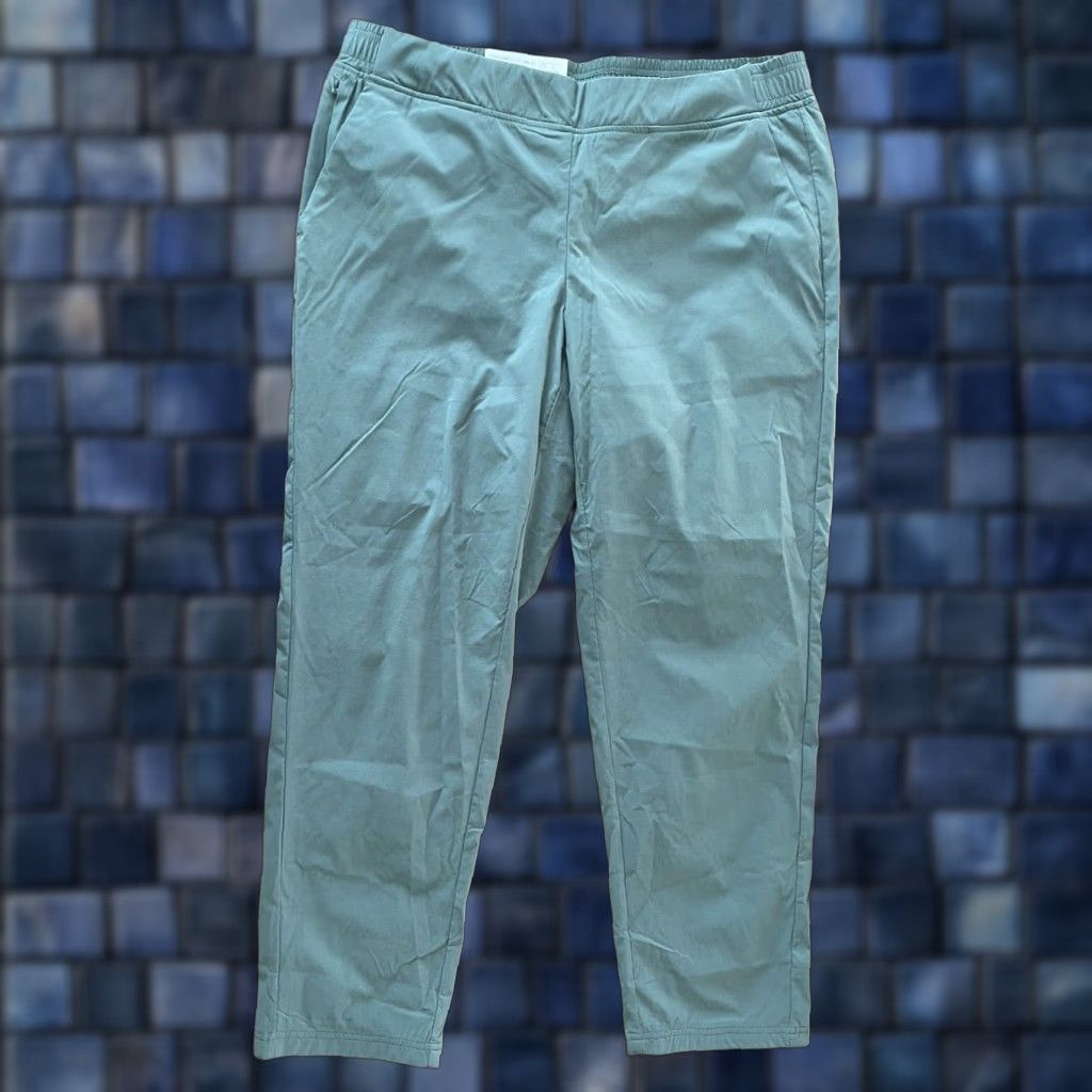 ZeroXposur NWT ZeroXposur Stretch Pull On Pants XL Green Zip Pockets Jogger Women Size XL City Hip Hop 80s 90s Commuter Style Pants Size 40" / US 18 - 1 Thumbnail