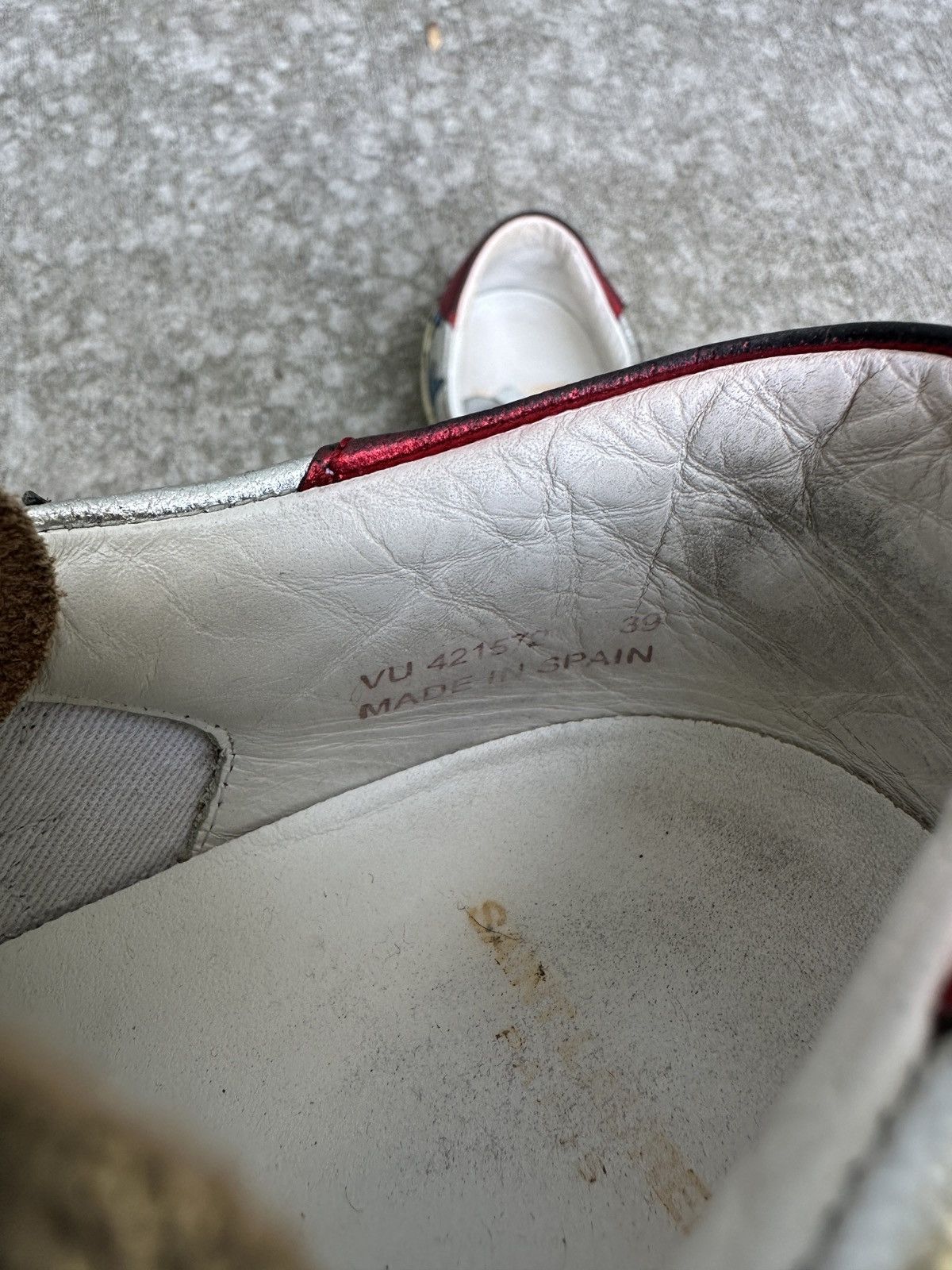 Saint Laurent Paris Silver Star Metallic Court Classic Sneakers Size US 7 / EU 40 - 9 Thumbnail