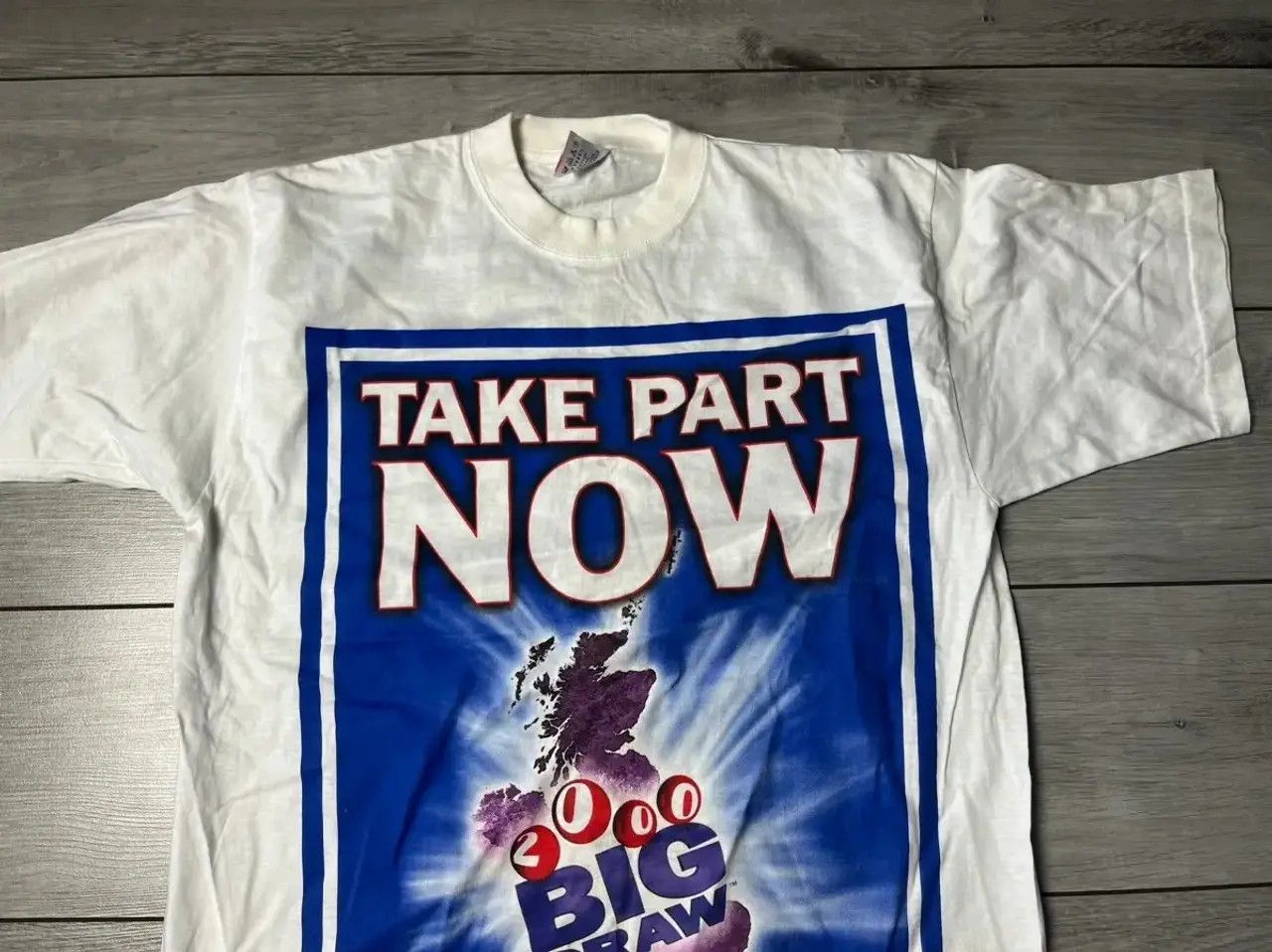 Band Tees The national lottery T-shirt 90s vintage size Large Size US L / EU 52-54 / 3 - 3 Thumbnail