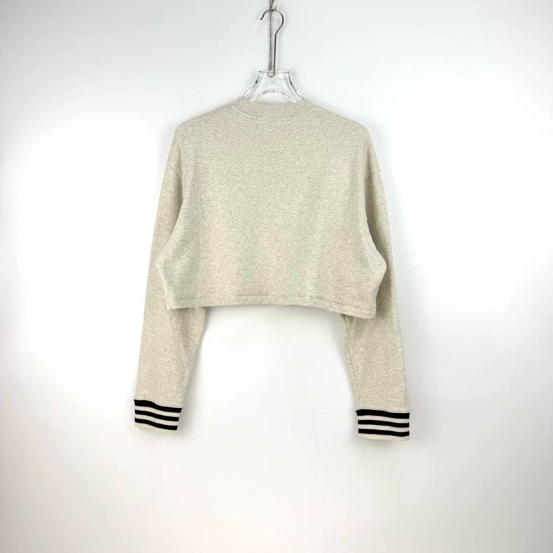 Prada Prada Beige gray embroidered logo short sweatshirt 2502-Nex Size US L / EU 52-54 / 3 - 4 Thumbnail