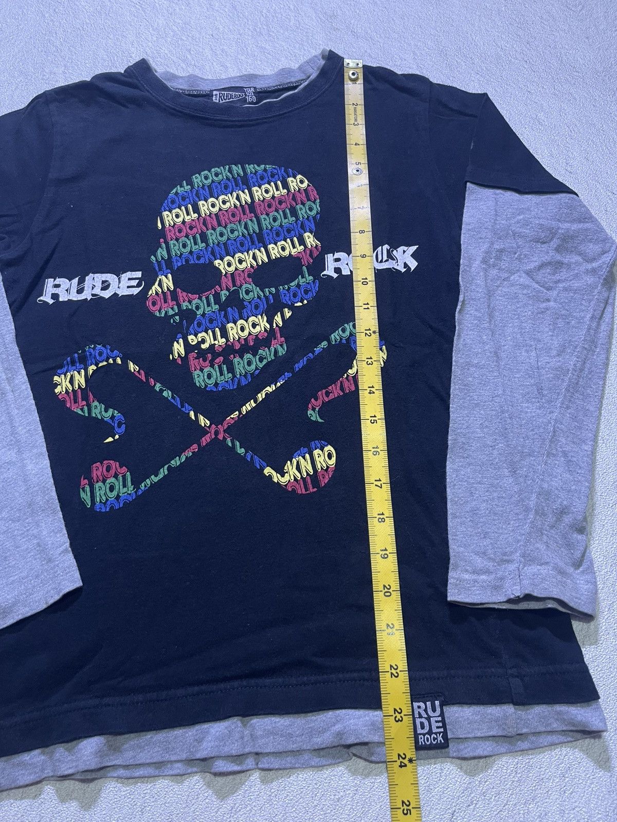 Japanese Brand Y2K RUDE ROCK long sleeve tshirt punk style Size US S / EU 44-46 / 1 - 8 Thumbnail