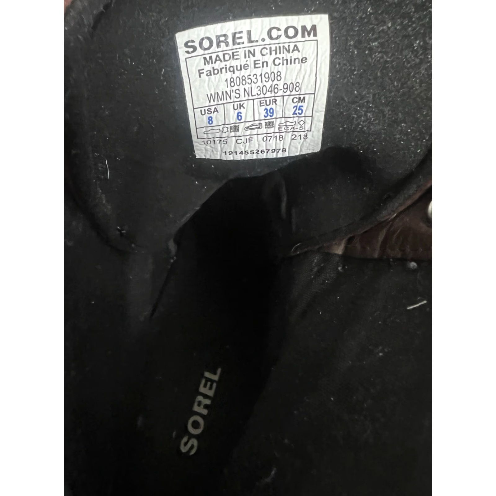 SOREL VINTAGE SOREL Lexie Boot Wedge Women 8 Red Wine Nubuck Waterproof Rubber Heel Wedge Boot Girls Womens Shoes/Burgundy Size US 8 / IT 38 - 7 Thumbnail