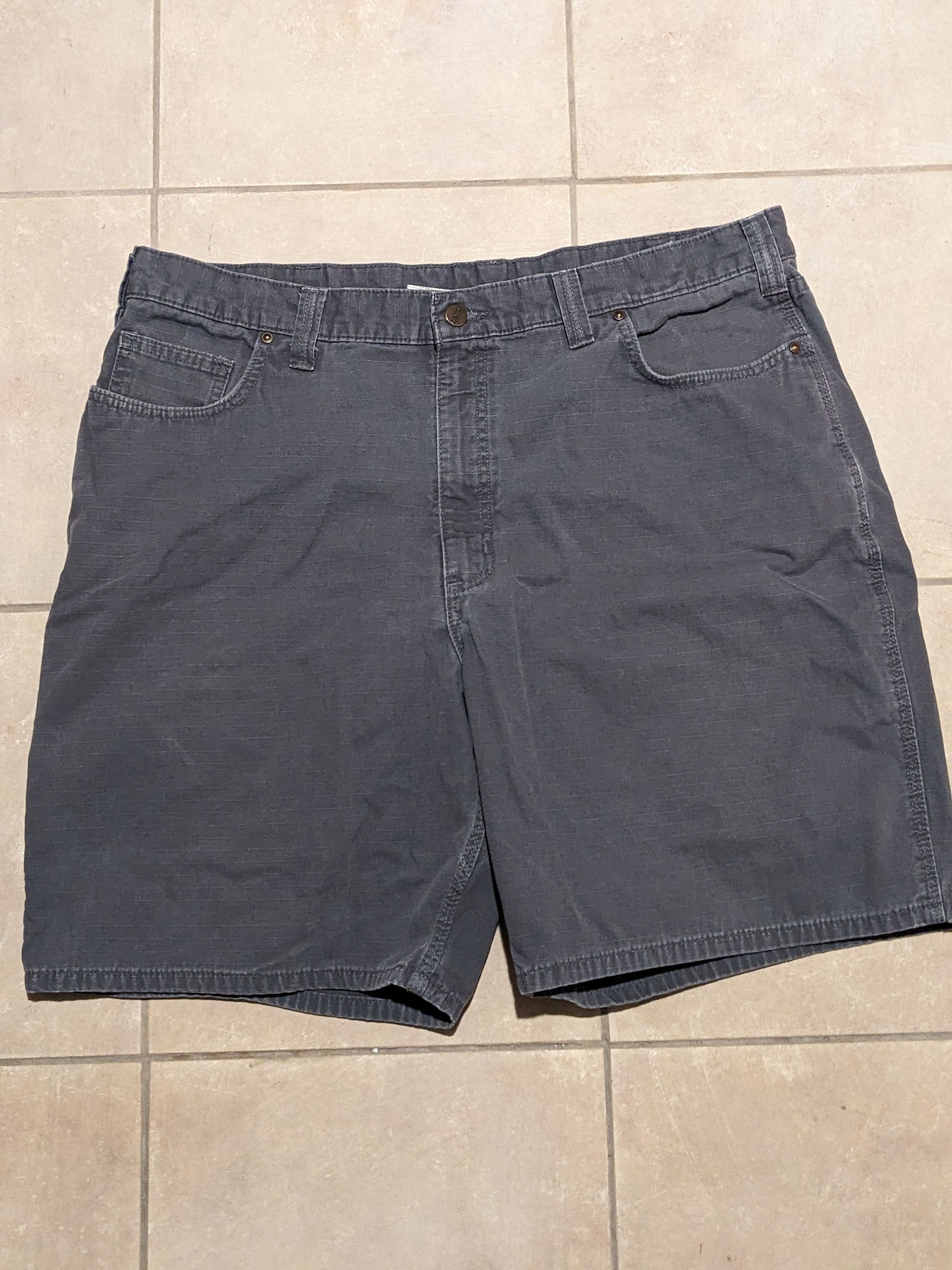 Carhartt × Vintage Vintage Carhartt 100276039 Gray Size 40 Original Fit Shorts Size US 40 / EU 56 - 4 Thumbnail