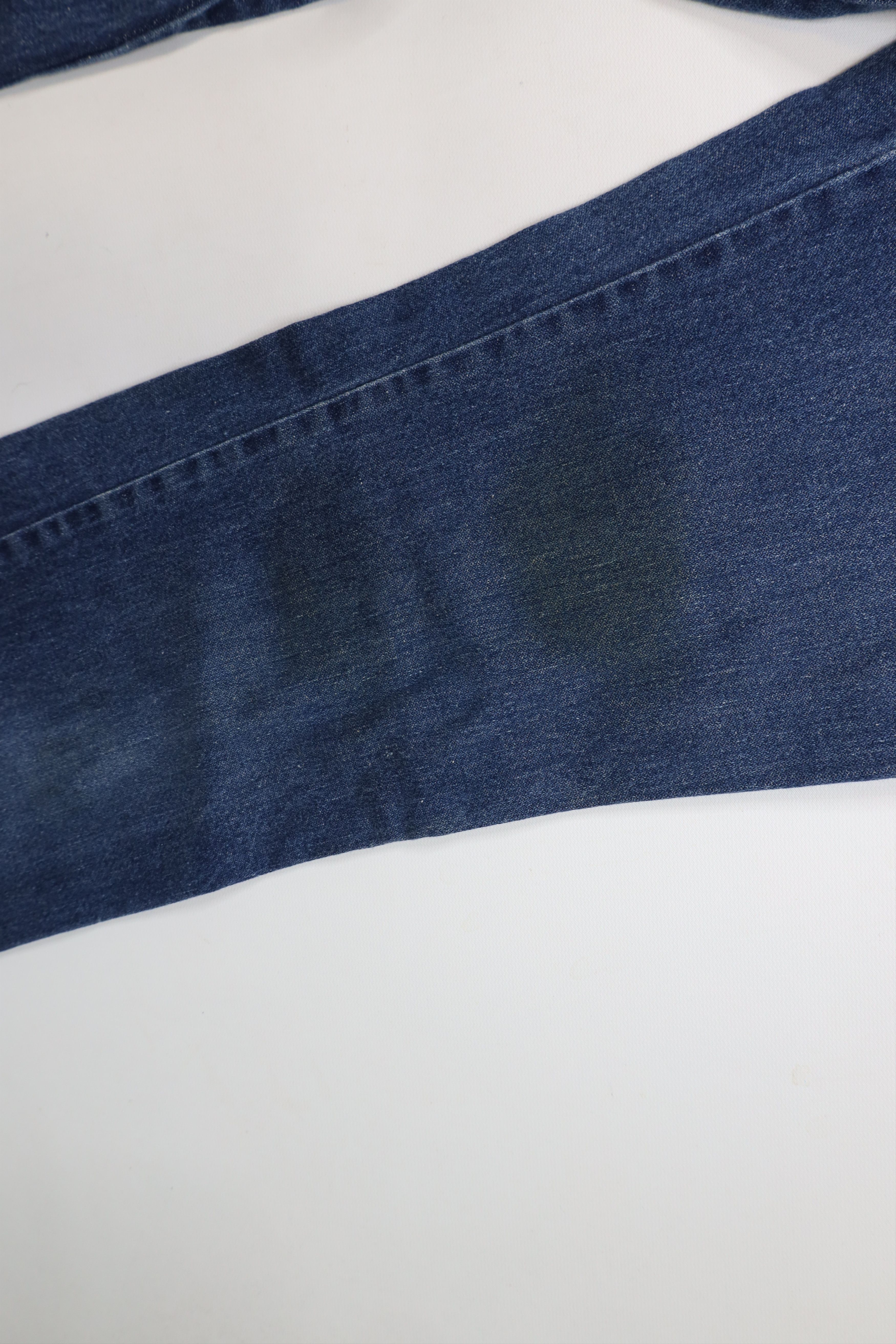 Vintage × Wrangler Vintage 70s Wrangler Flared Wide Leg Denim Jeans Blue USA Size 28" / US 6 / IT 42 - 6 Thumbnail
