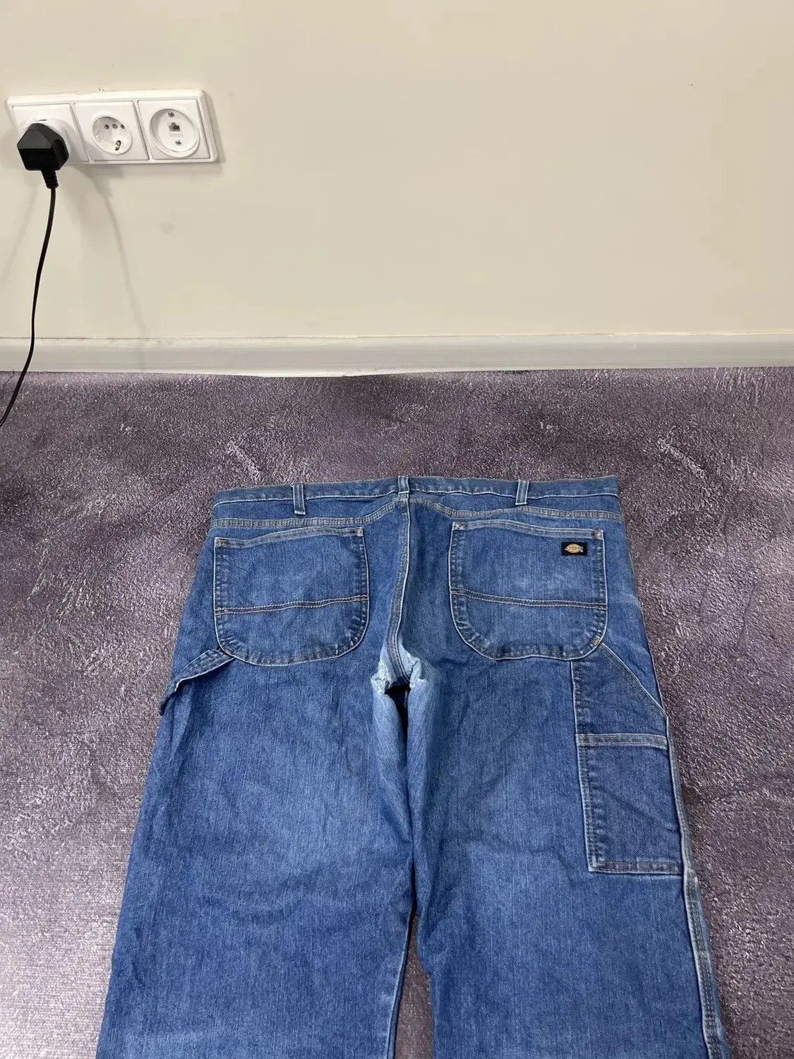 Dickies × Vintage Vintage Dickies USA Faded Blue Denim Hype Baggy Jeans Size US 38 / EU 54 - 4 Thumbnail