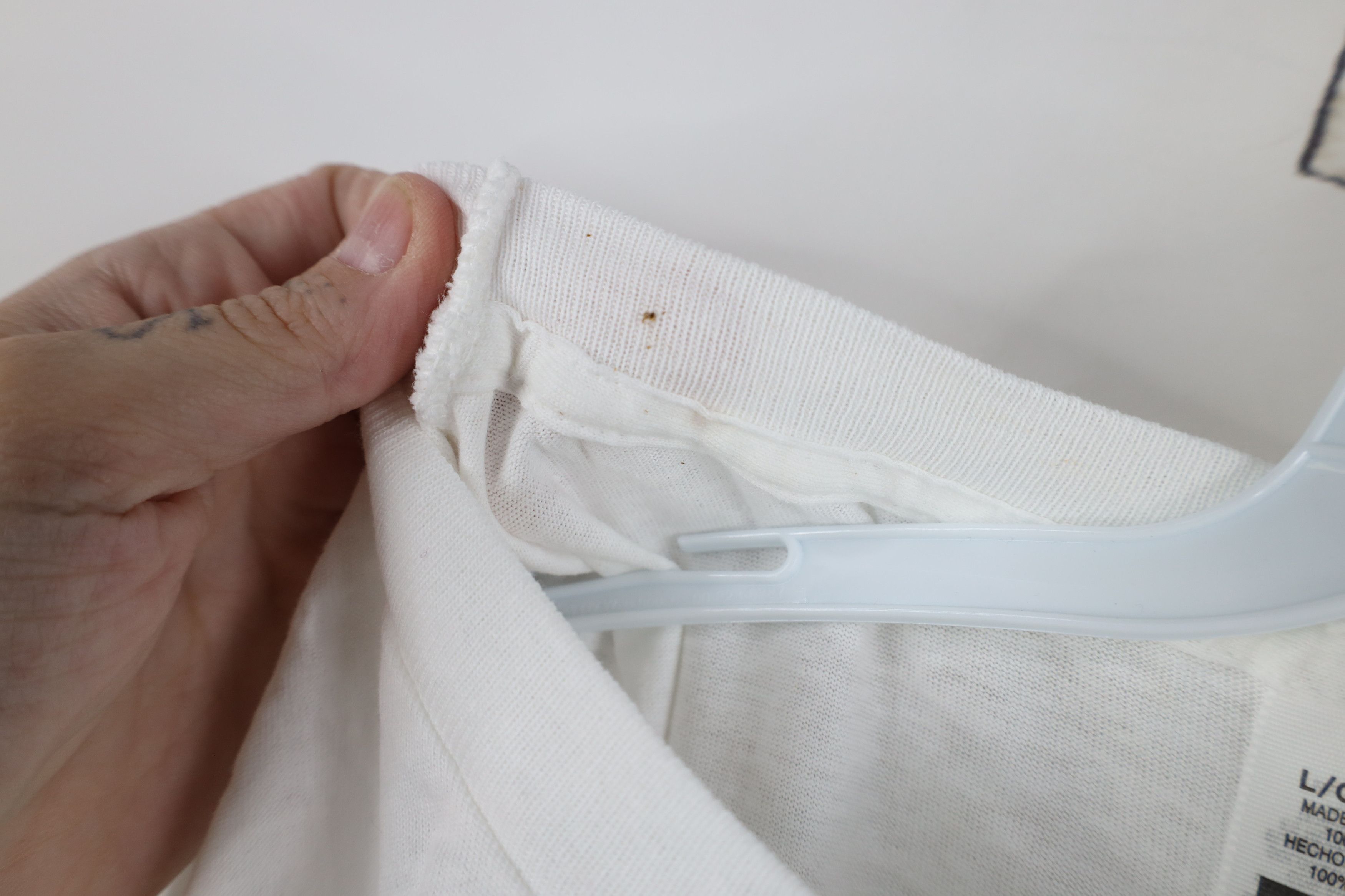 Vintage Vintage 90s Streetwear Cotton Short Sleeve T-Shirt White Size US L / EU 52-54 / 3 - 6 Thumbnail