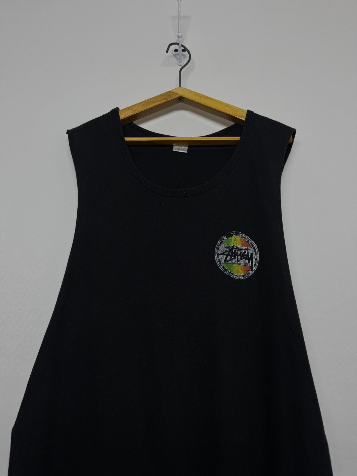 Stussy Vintage Y2k Stussy Spell Out Big Logo Tank Top 00’s Size US L / EU 52-54 / 3 - 5 Thumbnail