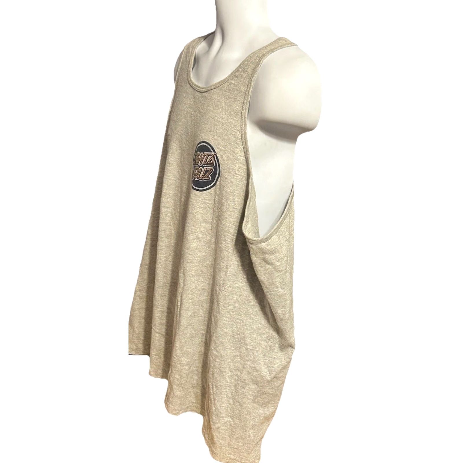 Vintage VINTAGE Santa Cruz Tank Top Shirt Men XL Heather Gray Double Sided Skateboarding Crew Neck Sleeveless T-Shirt Size US XL / EU 56 / 4 - 3 Thumbnail