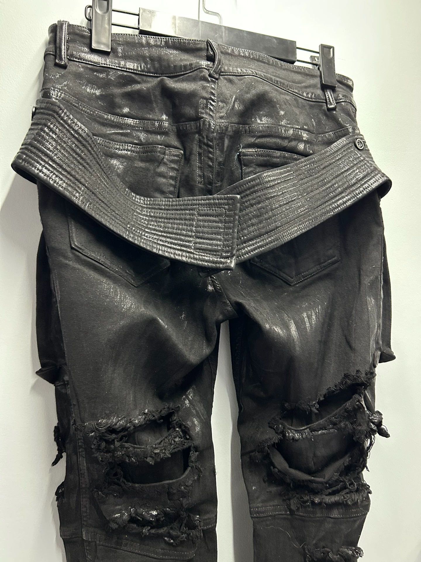 Rick Owens Rick Owens Drkshdw distressed black jeans Size 26" / US 2 / IT 38 - 3 Thumbnail