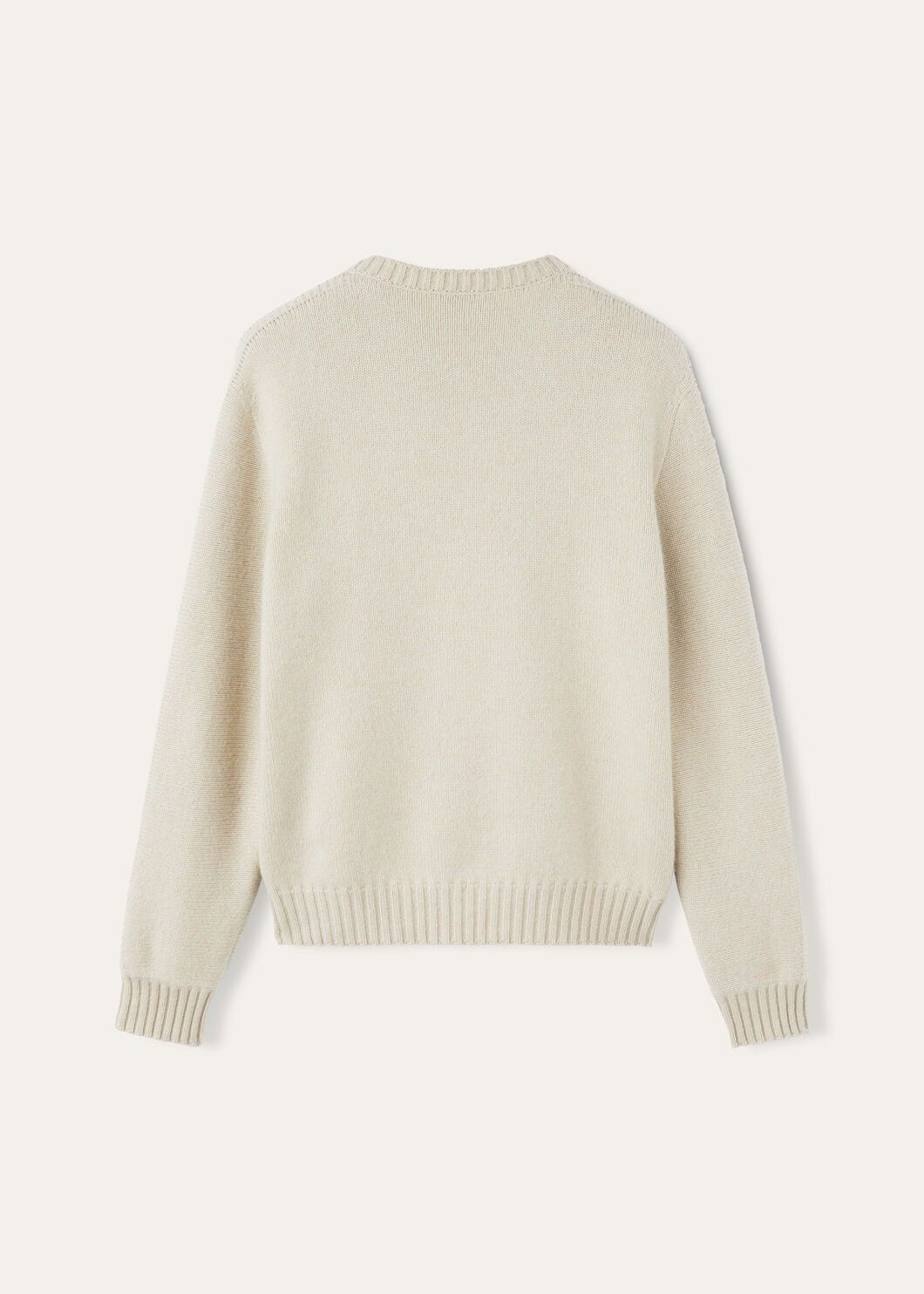 Loro Piana o1w1db10725 FAO5746 Cervatto Crewneck Sweater in Beige Size US L / EU 52-54 / 3 - 6 Thumbnail