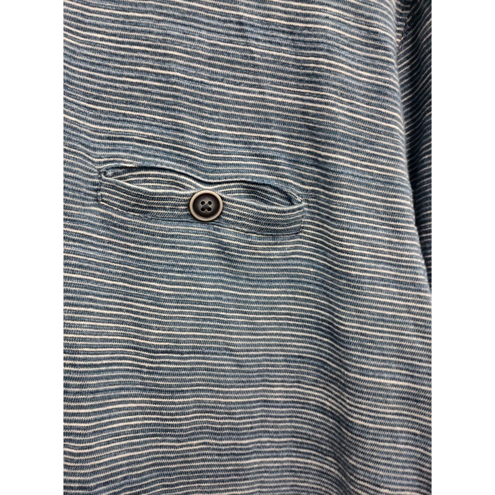 johnnie-O Johnnie-O Sweater Mens L Blue Pinstriped Zip Pullover Preppy Casual Size US L / EU 52-54 / 3 - 3 Thumbnail