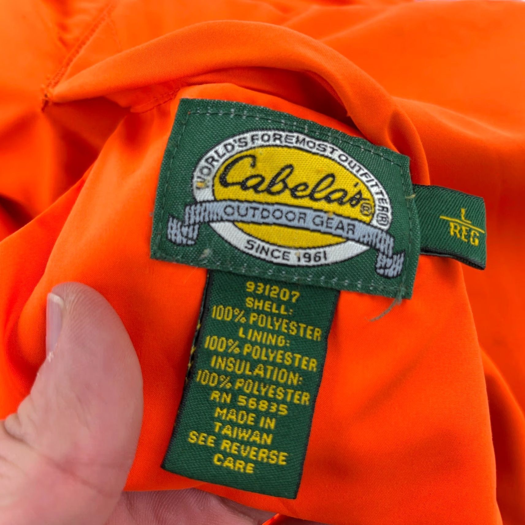 Vintage Vintage Cabelas Puffer Vest Men Large Brown Orange Camo Jacket Reversible Hunt Size US L / EU 52-54 / 3 - 4 Thumbnail