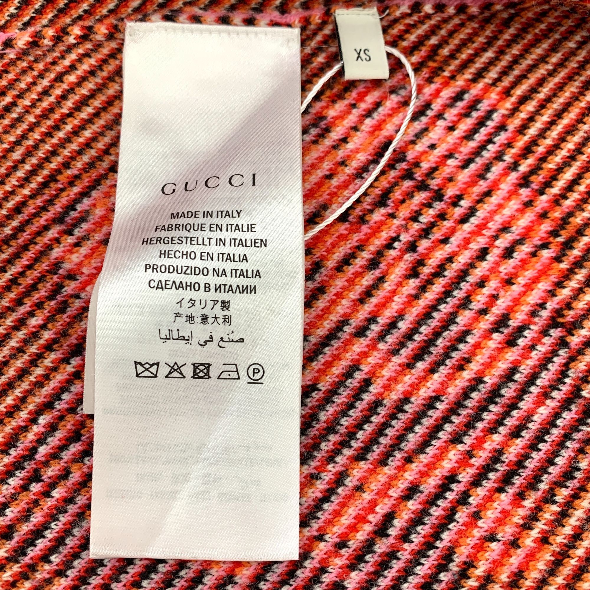 Gucci Gucci Pink Tiger Head Full Print Wool V-Neck Knit Cardigan J Size XS / US 0-2 / IT 36-38 - 4 Thumbnail