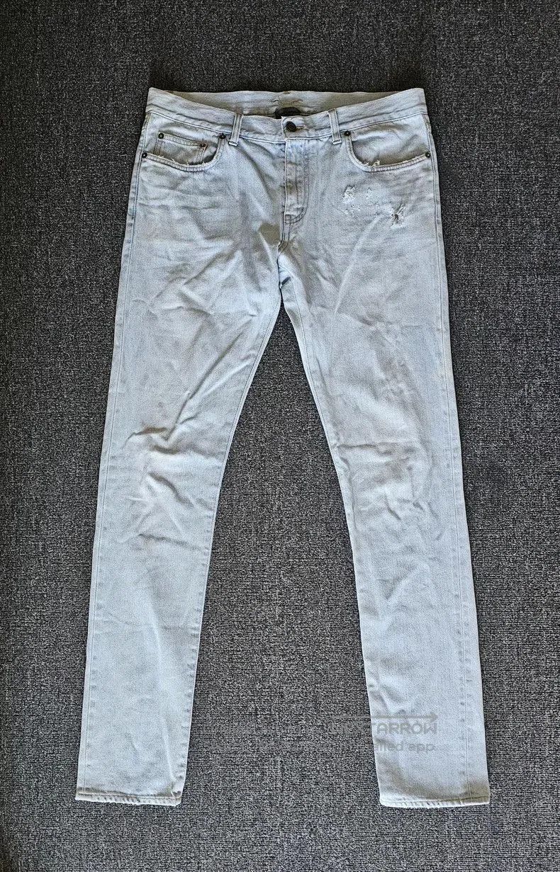 Saint Laurent Paris Saint Laurent Men's D02 Light Blue Jeans. Size US 34 / EU 50 - 1 Thumbnail
