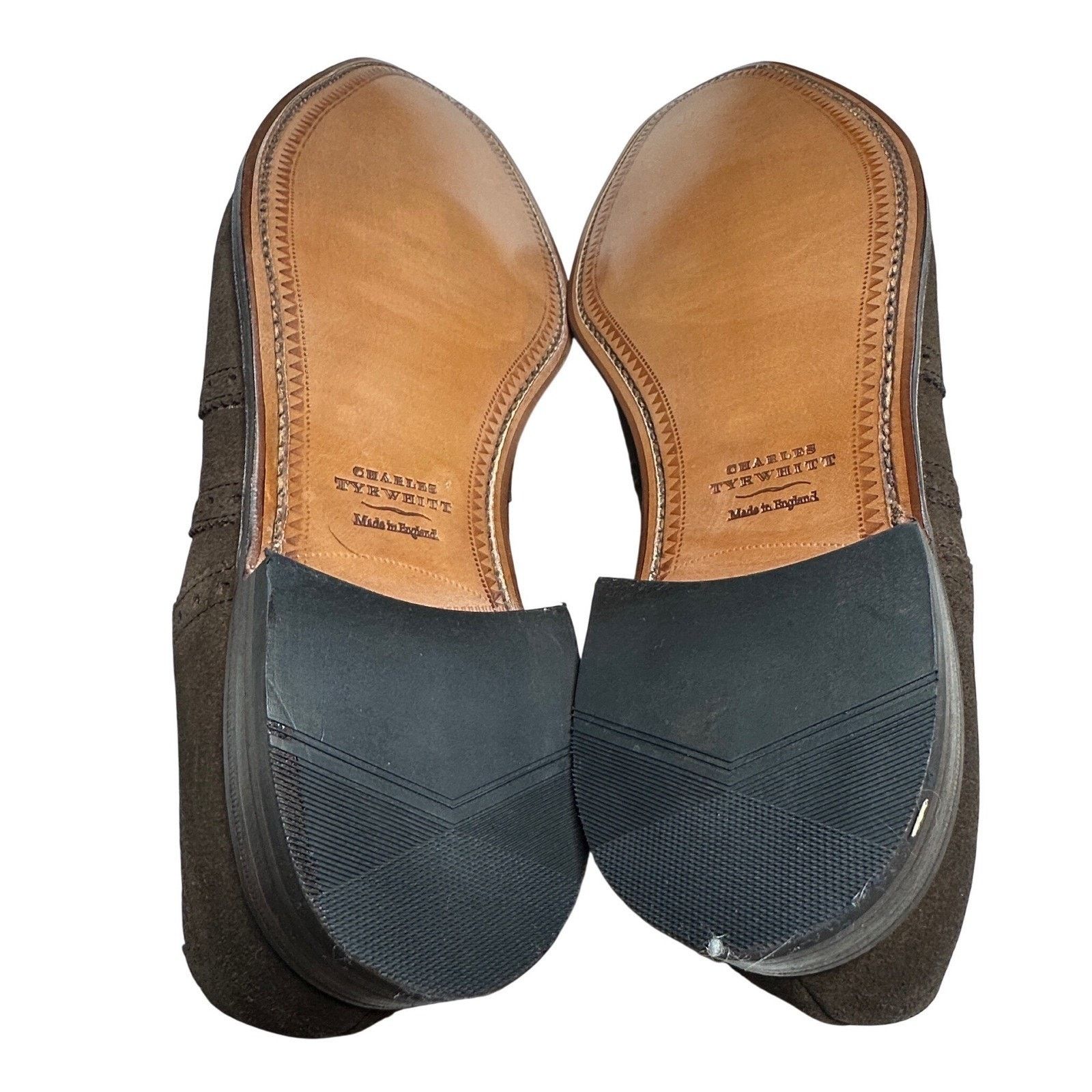 Charles Tyrwhitt Charles Tyrwhitt Full Brogue Shoes Mens 12 Brown Suede NEW Size US 12 / EU 45 - 7 Thumbnail